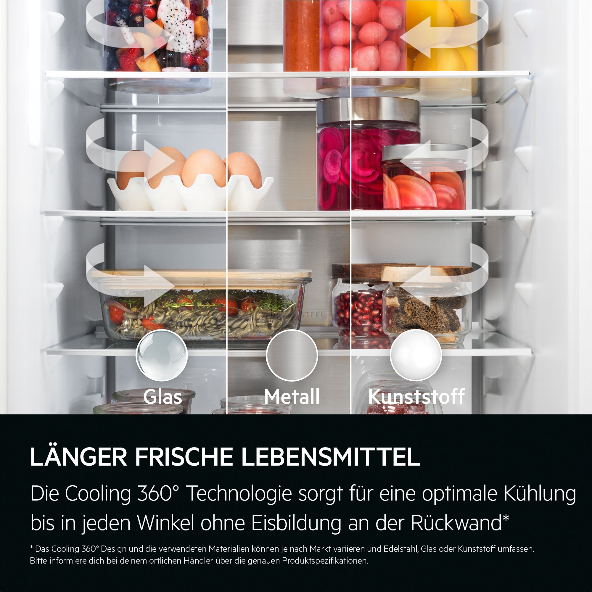AEG Einbaukühlschrank 9000 »923586301« 176,9 cm hoch 55,7 cm breit LongFresh 0 °C-Zone