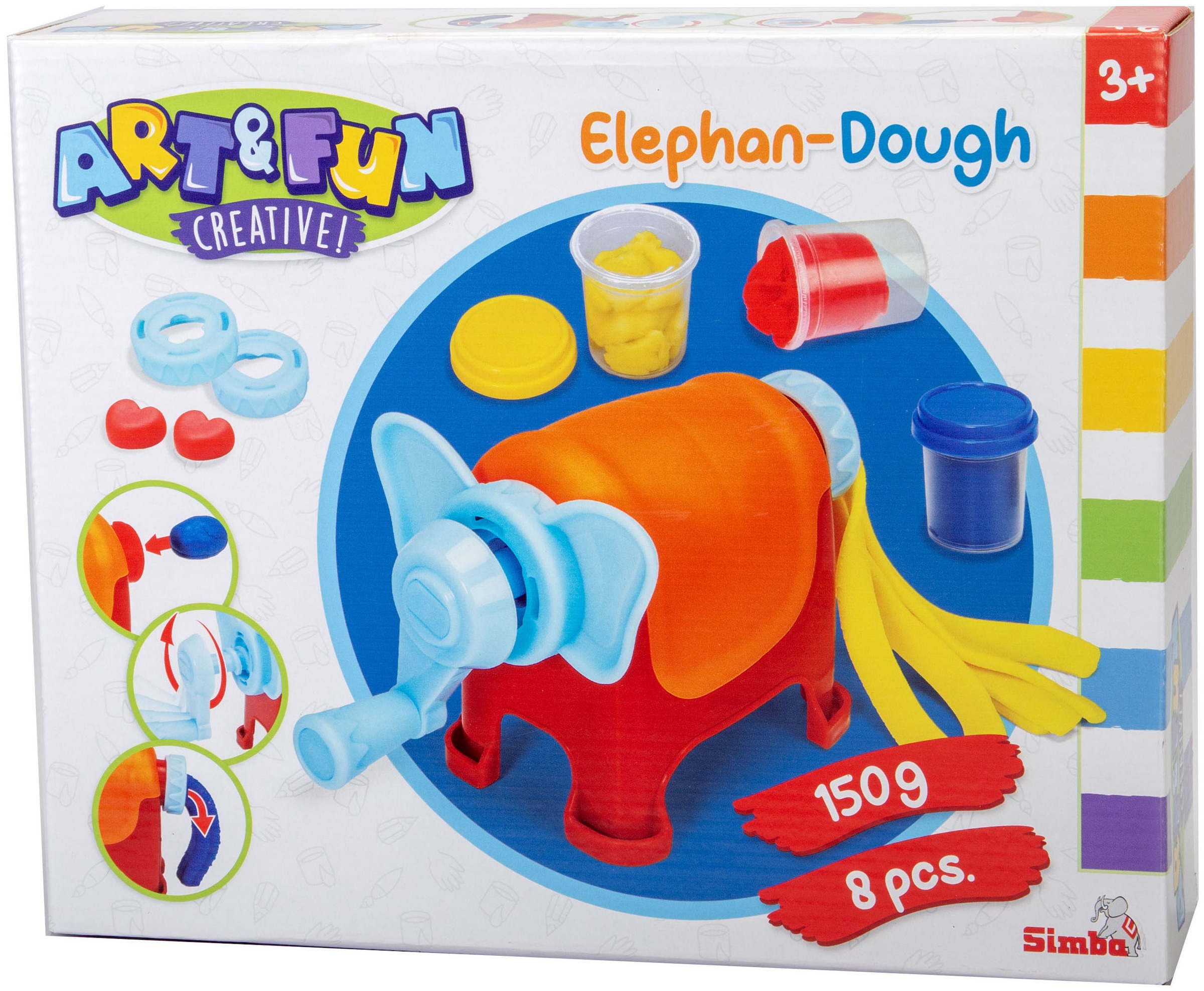 SIMBA Knetform-Set »Art & Fun, Elephan-Dough«