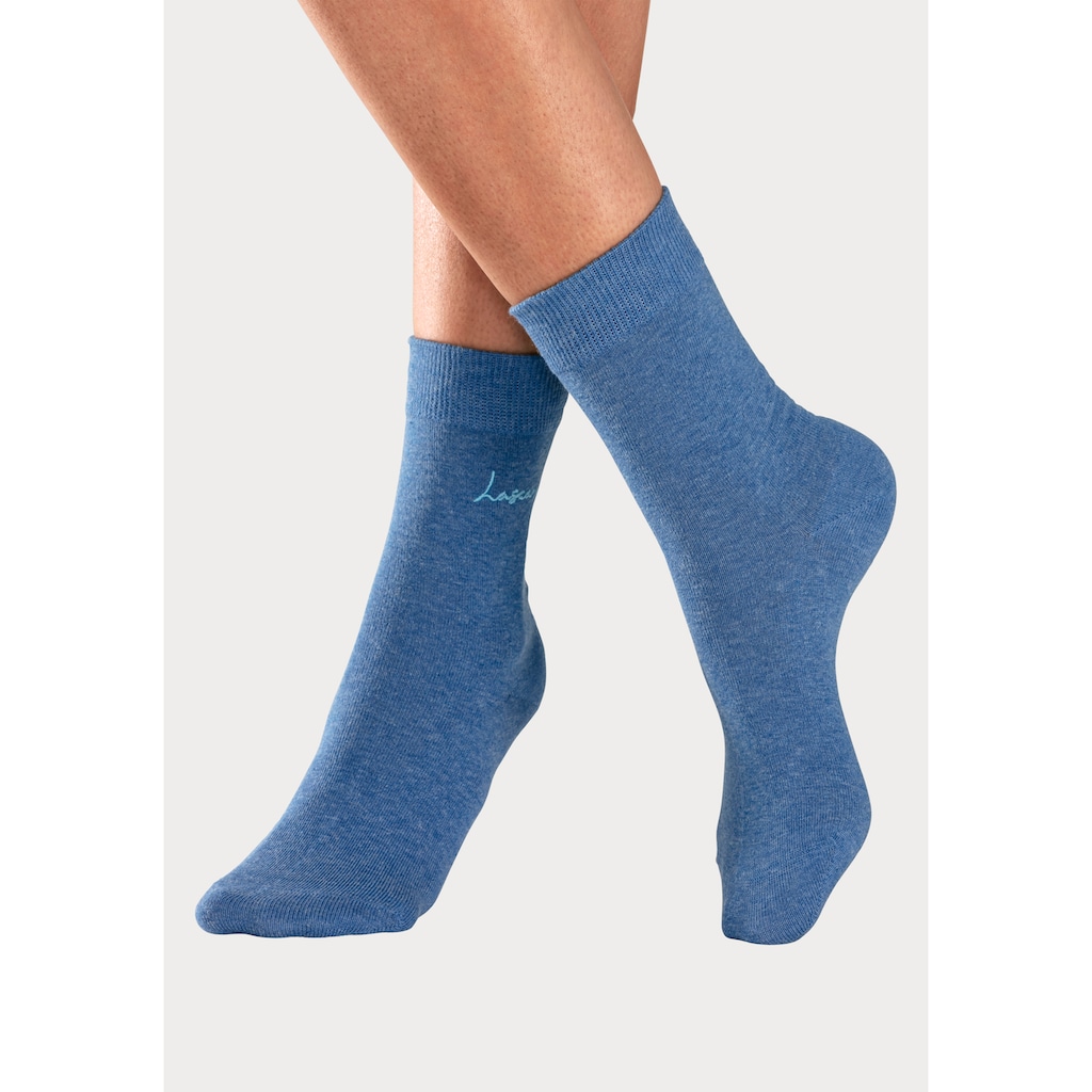 LASCANA Basicsocken, (Set, 7 Paar)