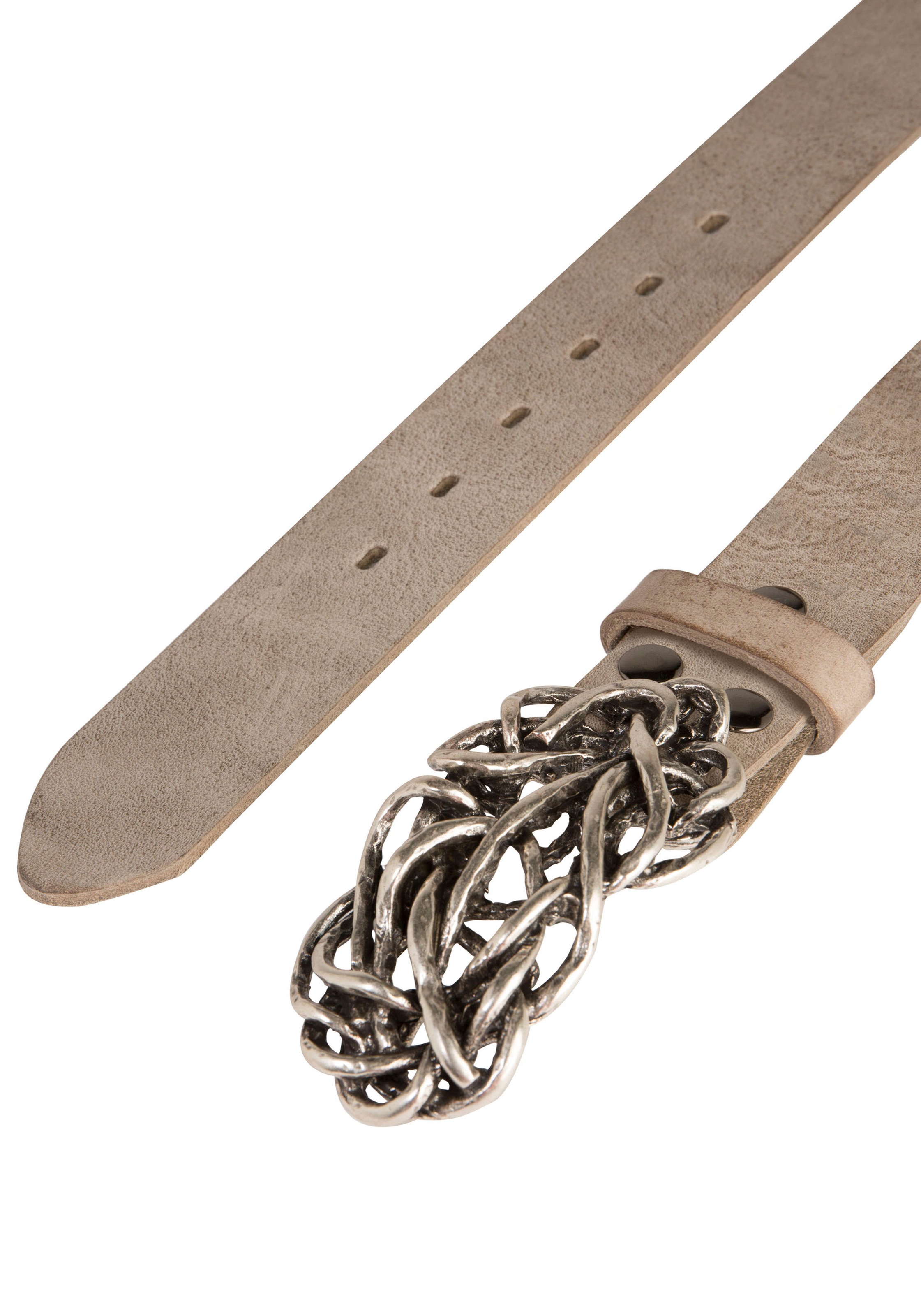 Rettungsring Gürtel Ledergürtel mit austauschbarer Schließe "Strohknoten" günstig online kaufen