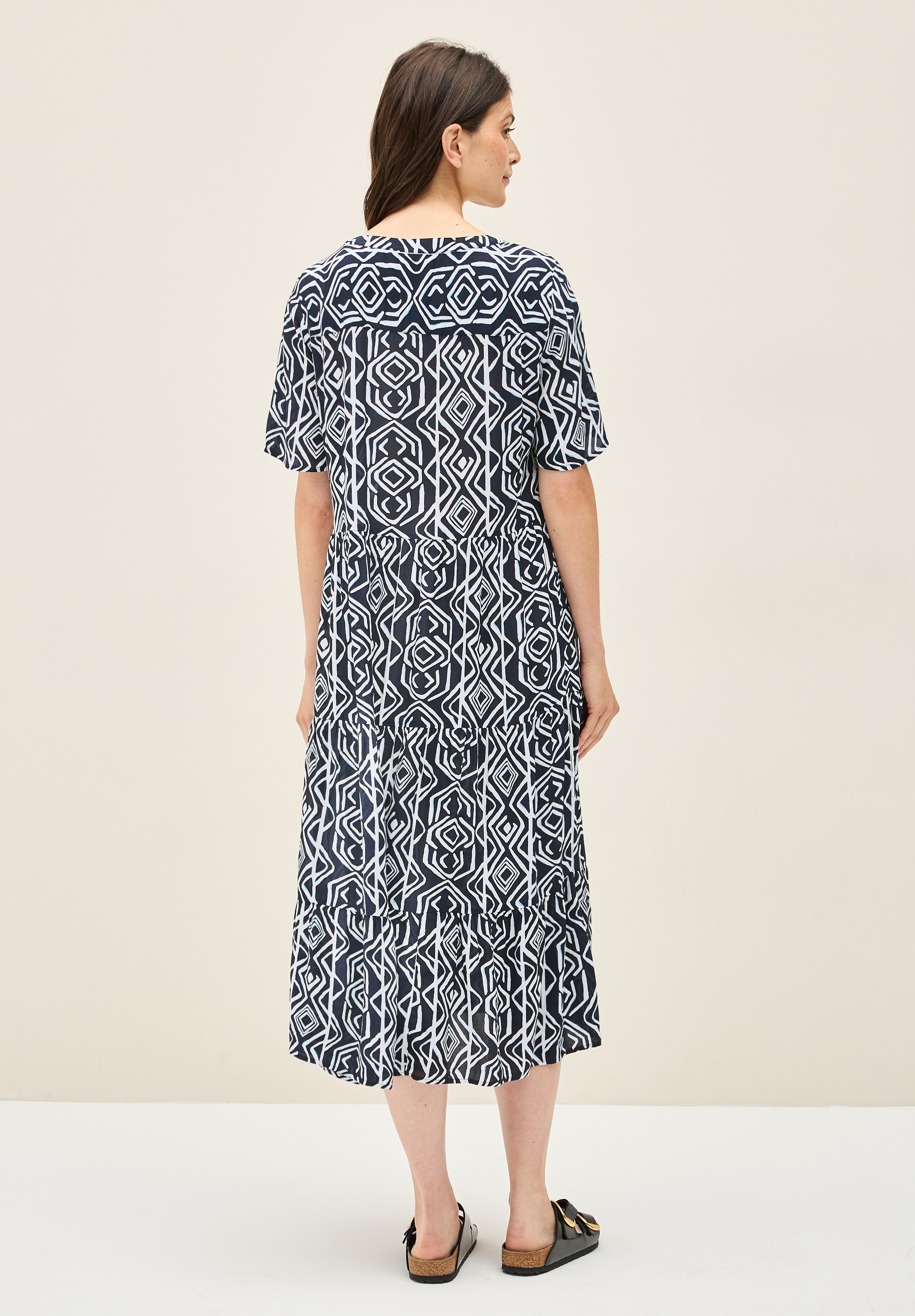 Cecil Midikleid, mit allover Print