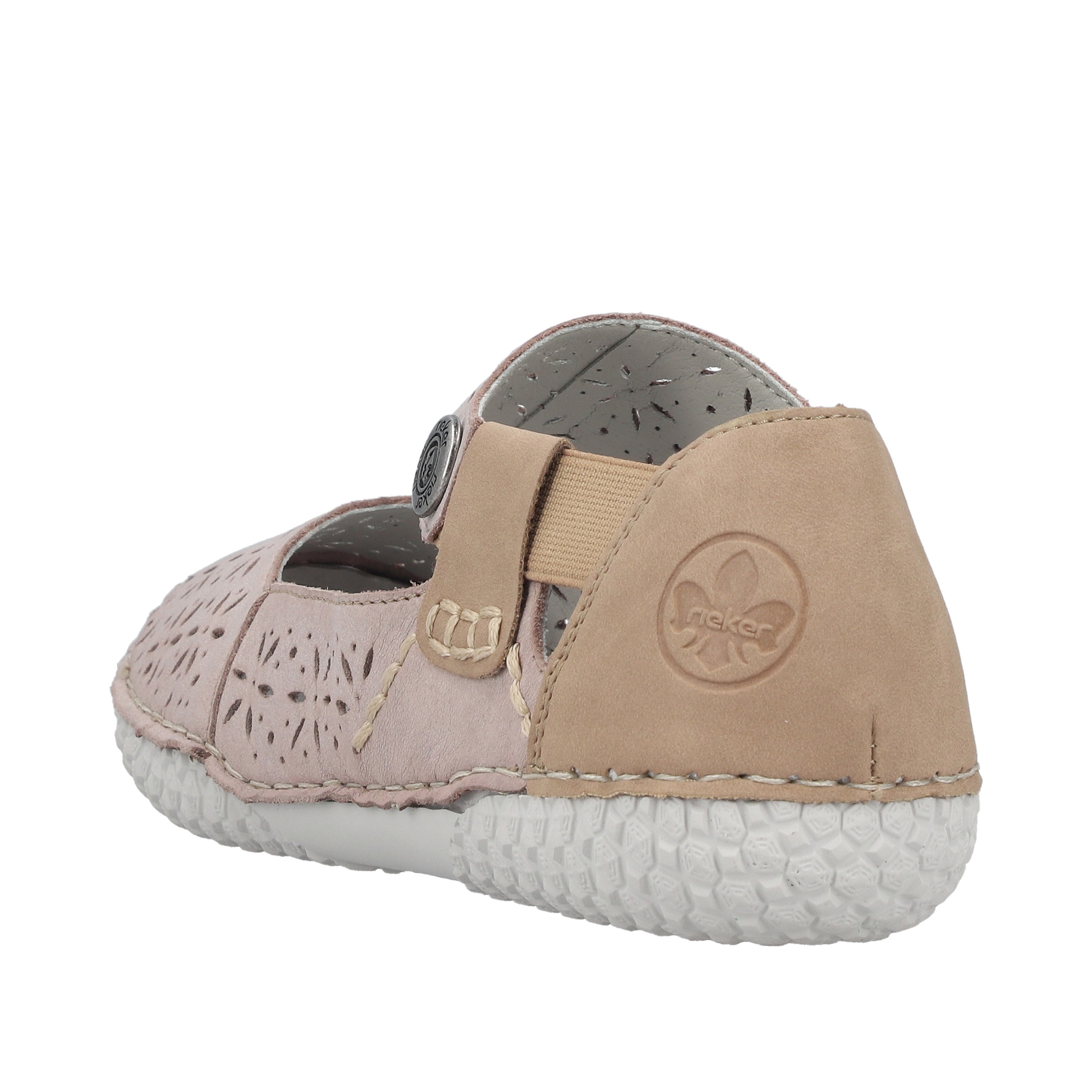 Thumbnail - Rieker Riemchenballerina Schlupfschuh, Slipper mit modischer Perforation