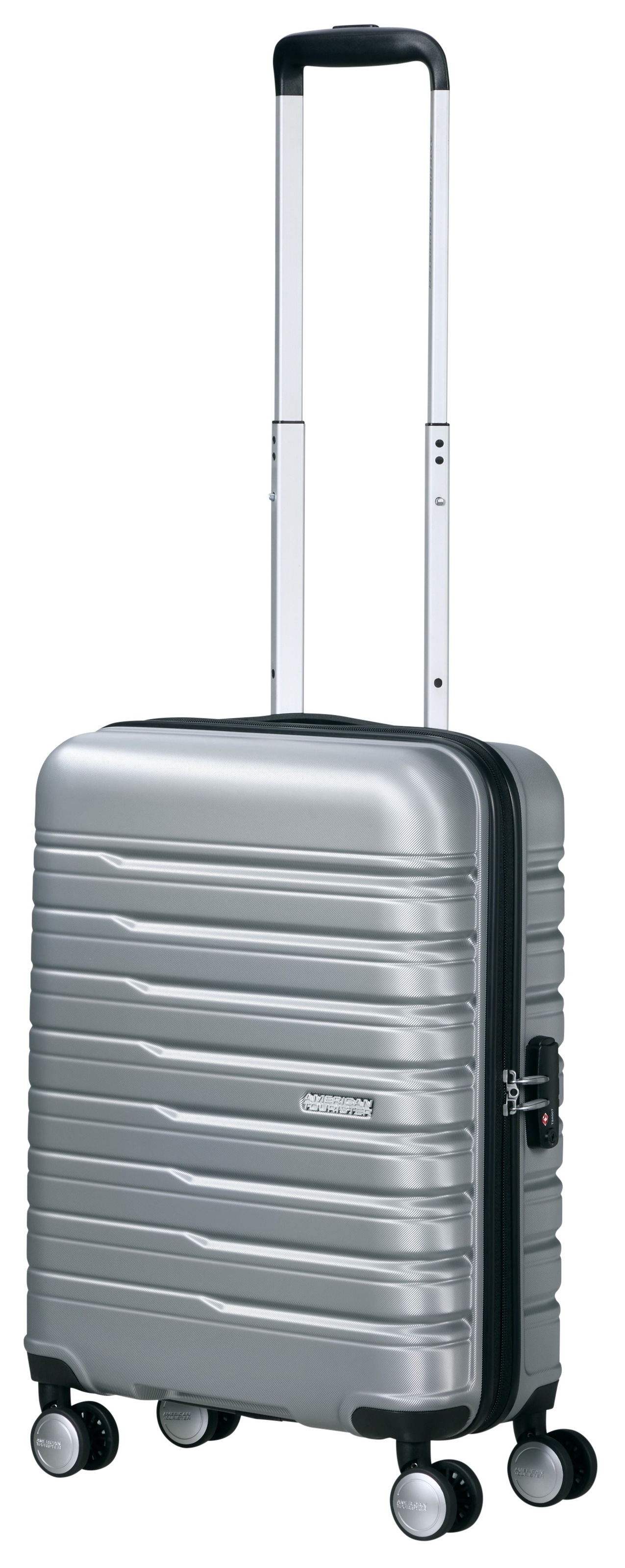 American Tourister® Hartschalen-Trolley »FLASHLINE 55«, 4 St. Rollen, Handgepäck-Koffer Reisegepäck Koffer TSA-Zahlenschloss