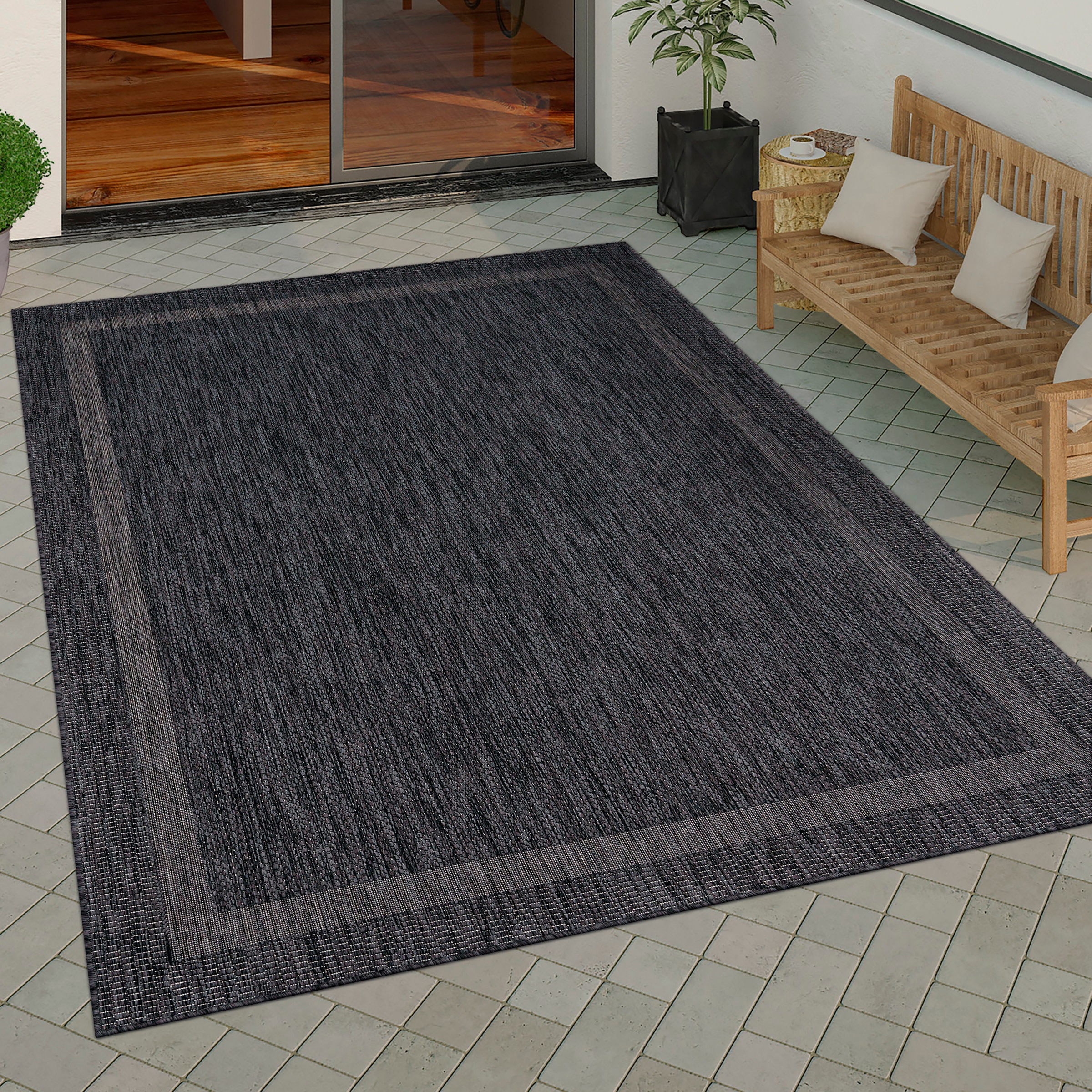 Paco Home Teppich "Roma 272" rechteckig 4 mm Höhe Flachgewebe, meliert, mit günstig online kaufen