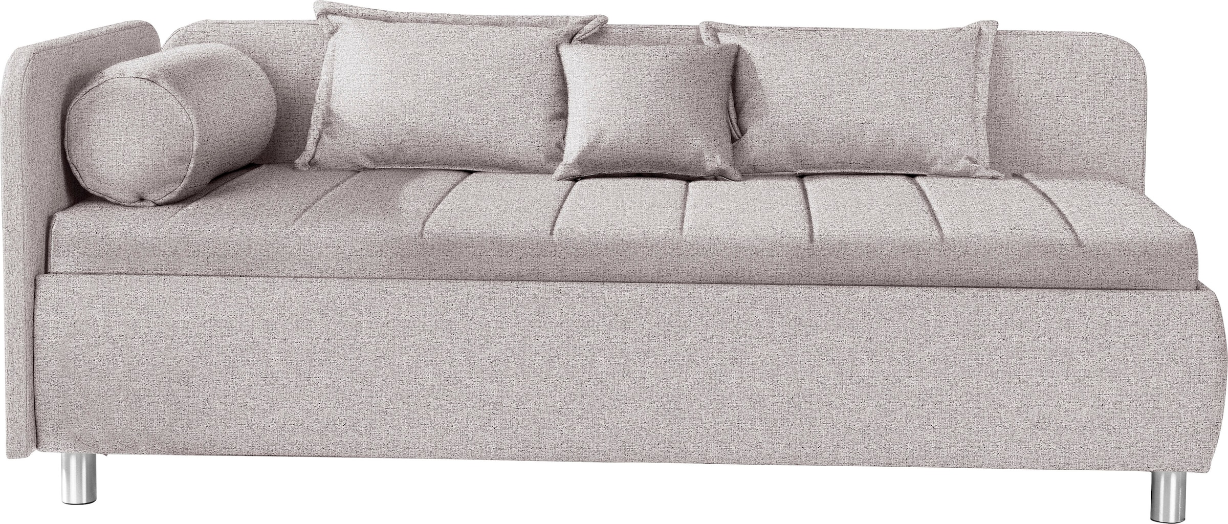 alina Schlafsofa "Kiana", mit Bettkasten und Zierkissen, Liegefläche 90/200 cm oder 100/200 cm