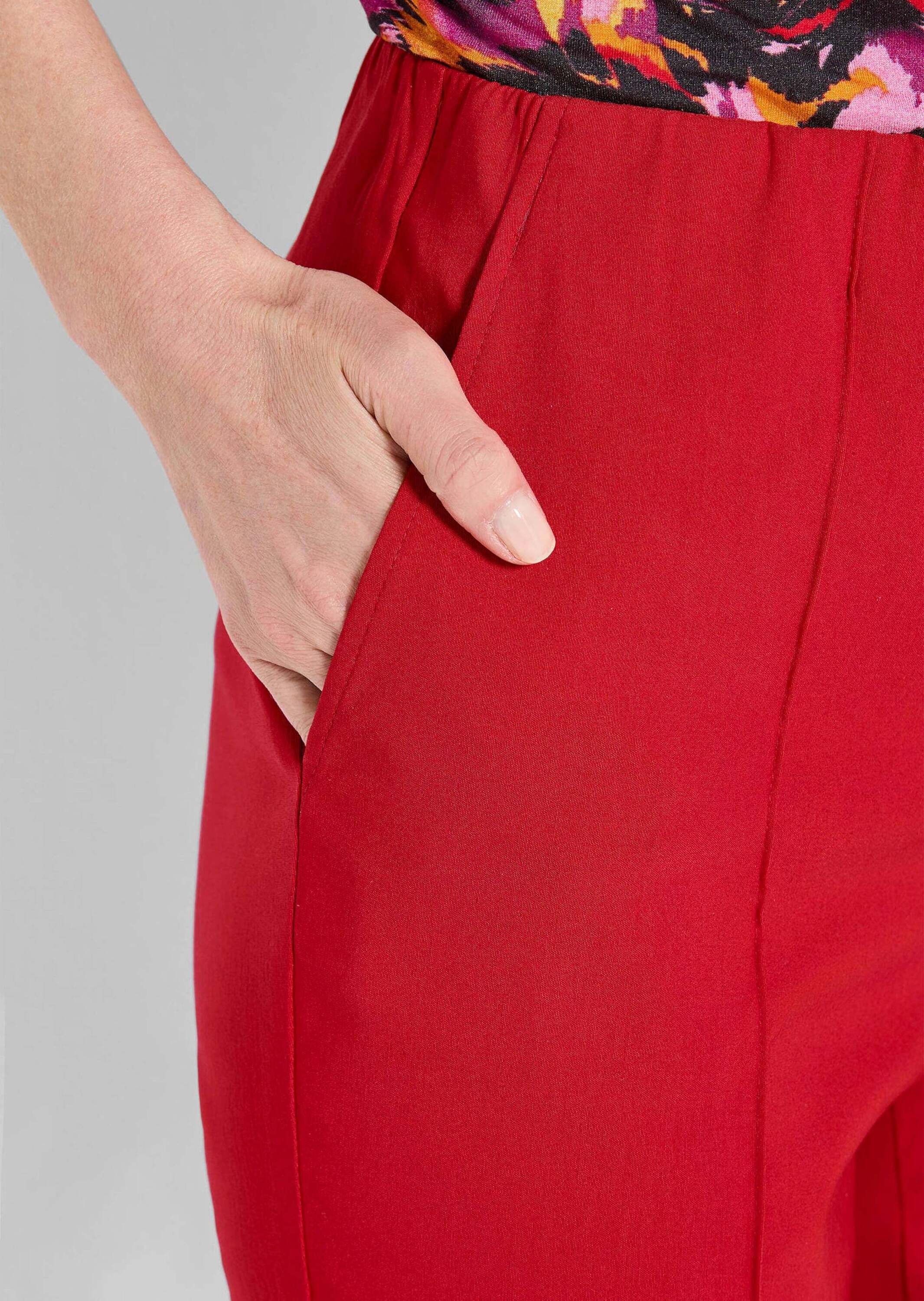 GOLDNER Schlupfhose »Kurzgröße Bengalinhose LOUISA mit Biesen«