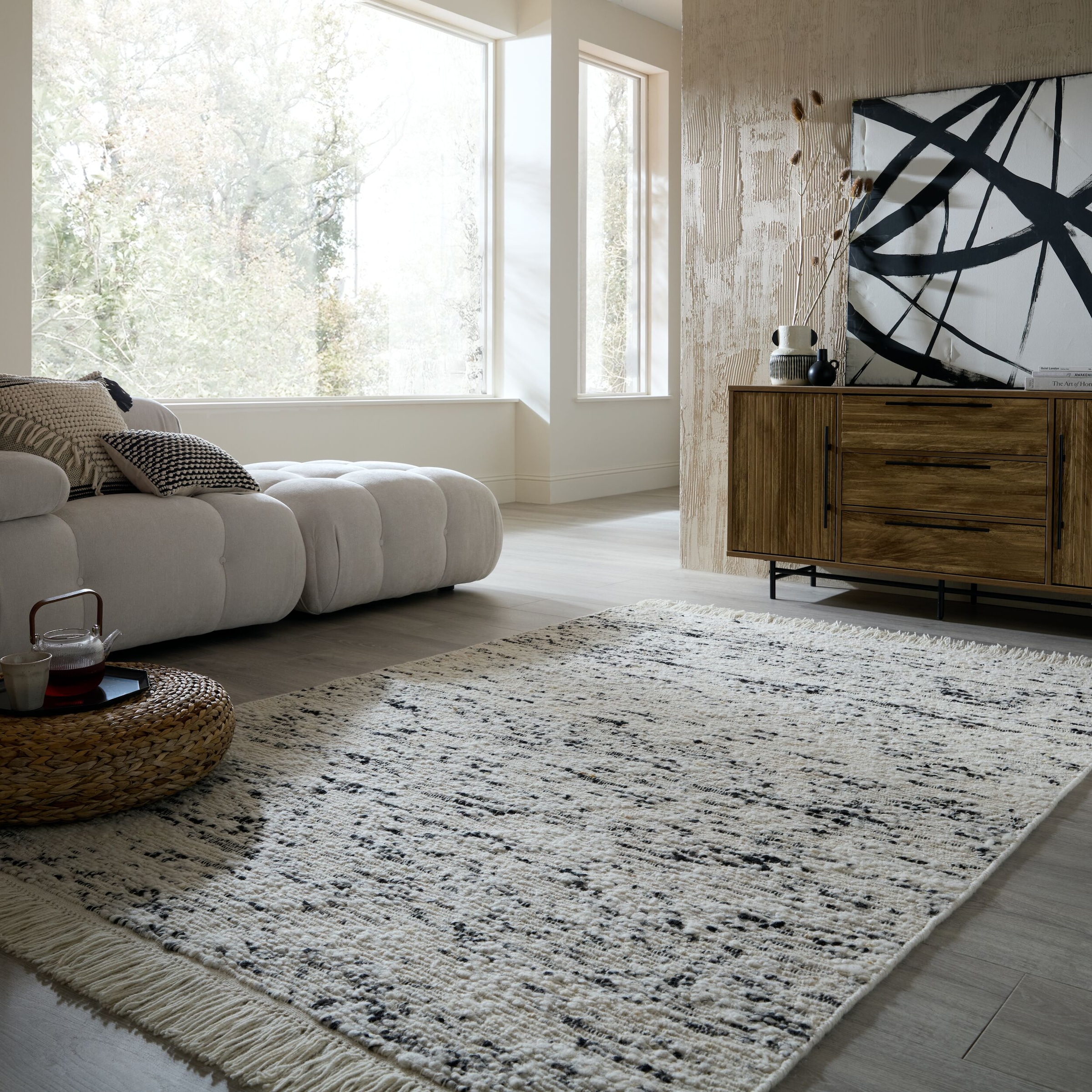 FLAIR RUGS Teppich "ELLSA WOOL" rechteckig 0 mm Höhe