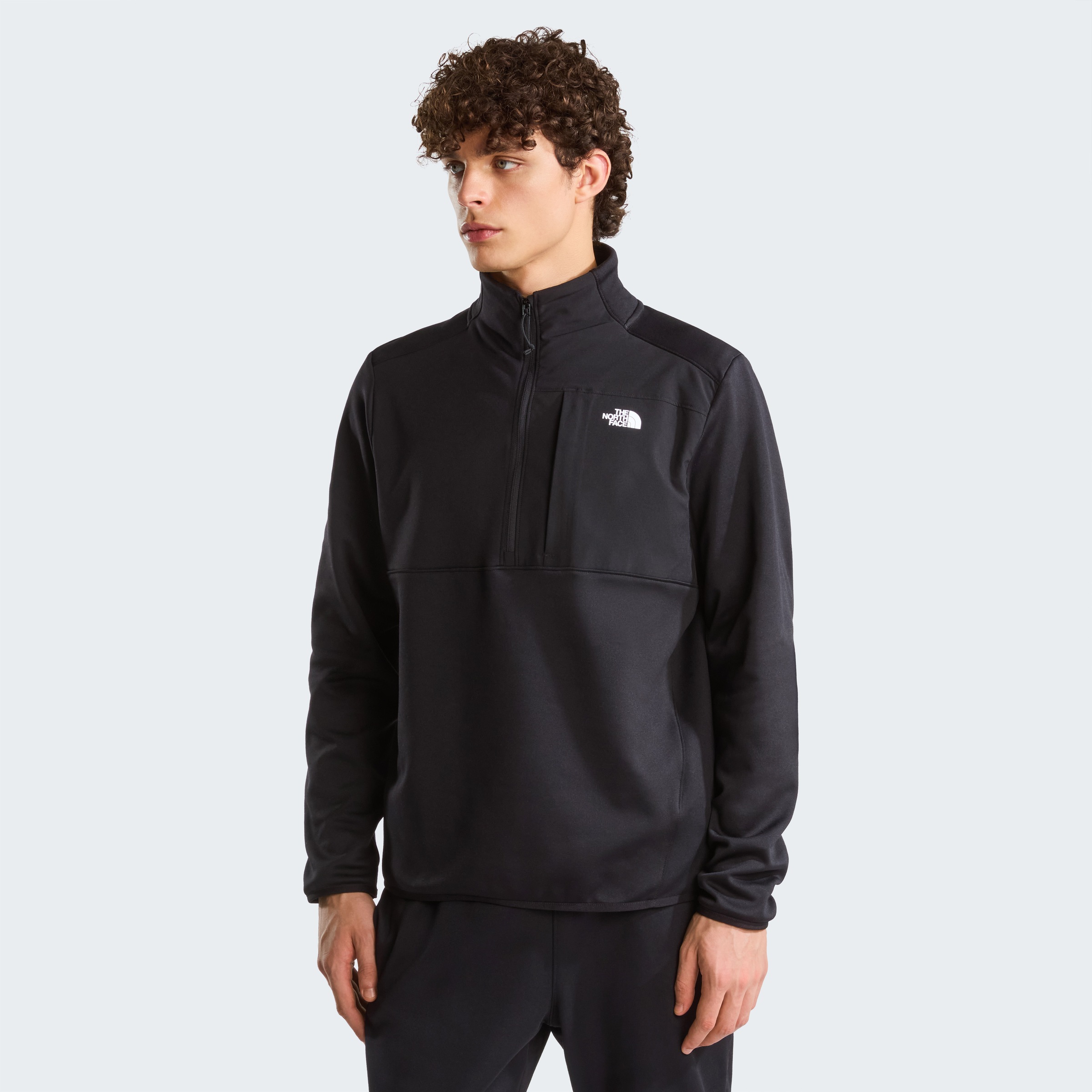 The North Face Stehkragenpullover "M TNF PERFORMANCE FLEECE 1/4 ZIP" mit sportlichem Charakter, für Wandern, aus Polyester und Elasthan