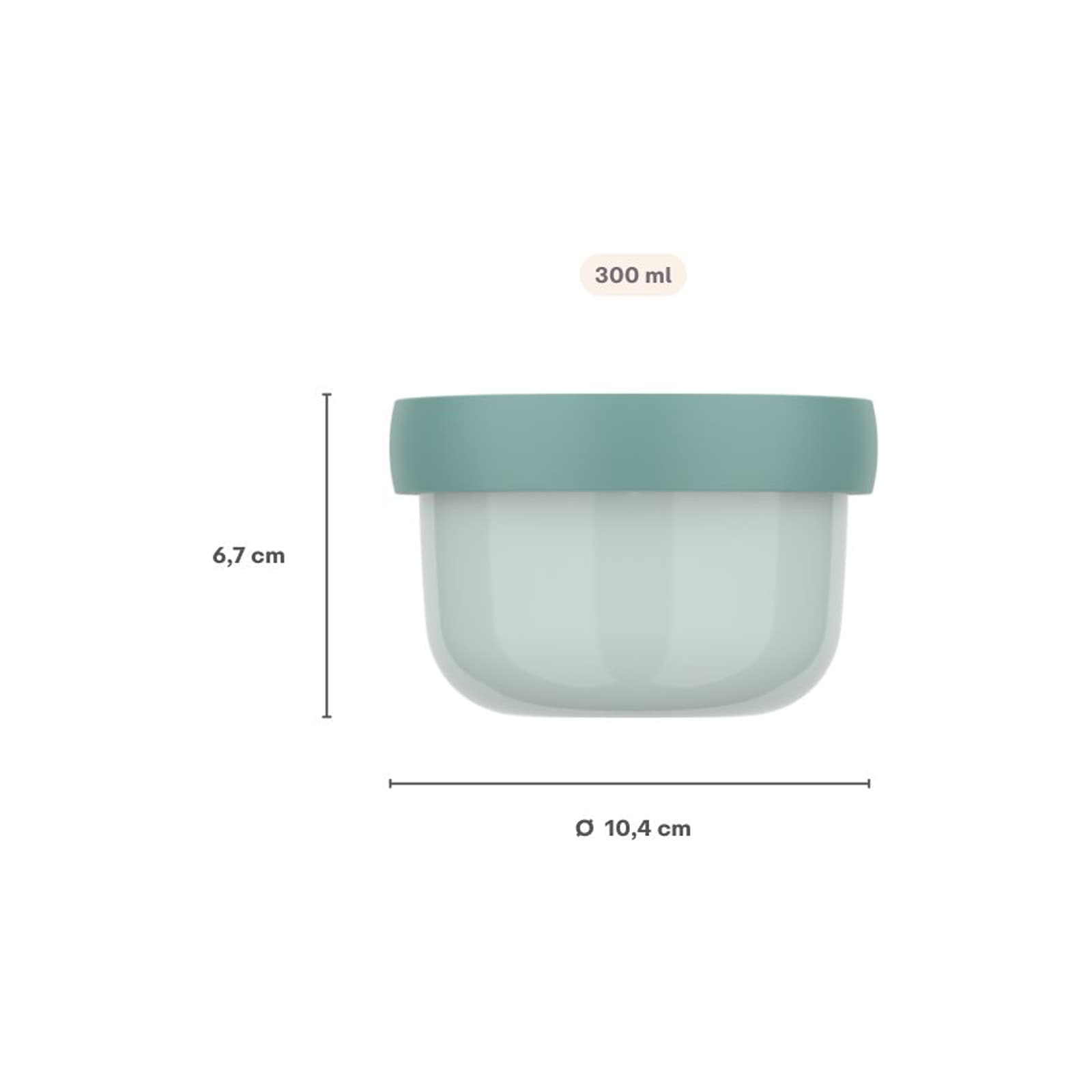 Mepal Lunchbox »Fruchtbox Campus 300 ml«, (1 tlg.)