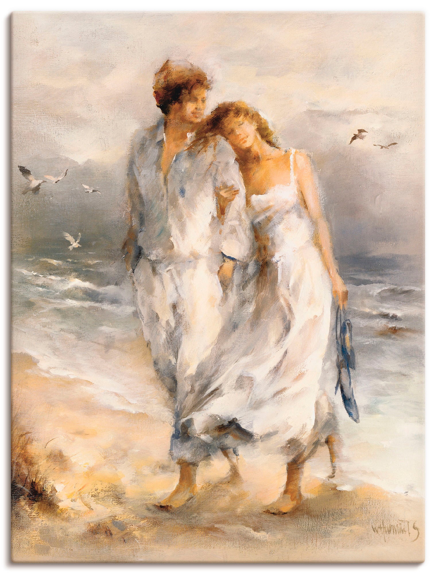Artland Wandbild »Verliebt«, Paar, (1 St.), als Leinwandbild, Poster, Wandaufkleber in verschied. Größen