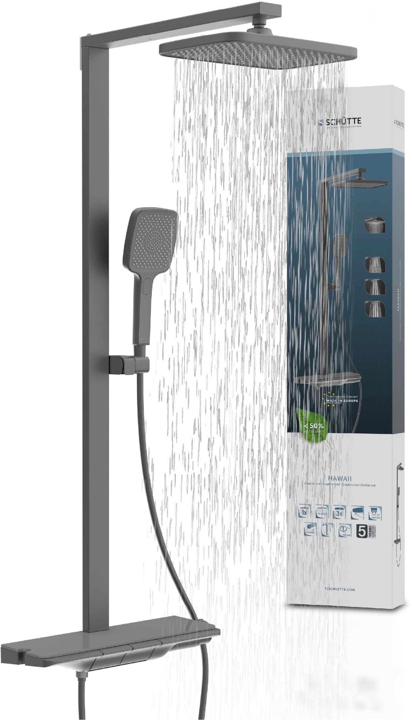Schütte Duschsystem "HAWAII Überkopfbrause-Set" Komplett-Set, Inkl. Montage günstig online kaufen