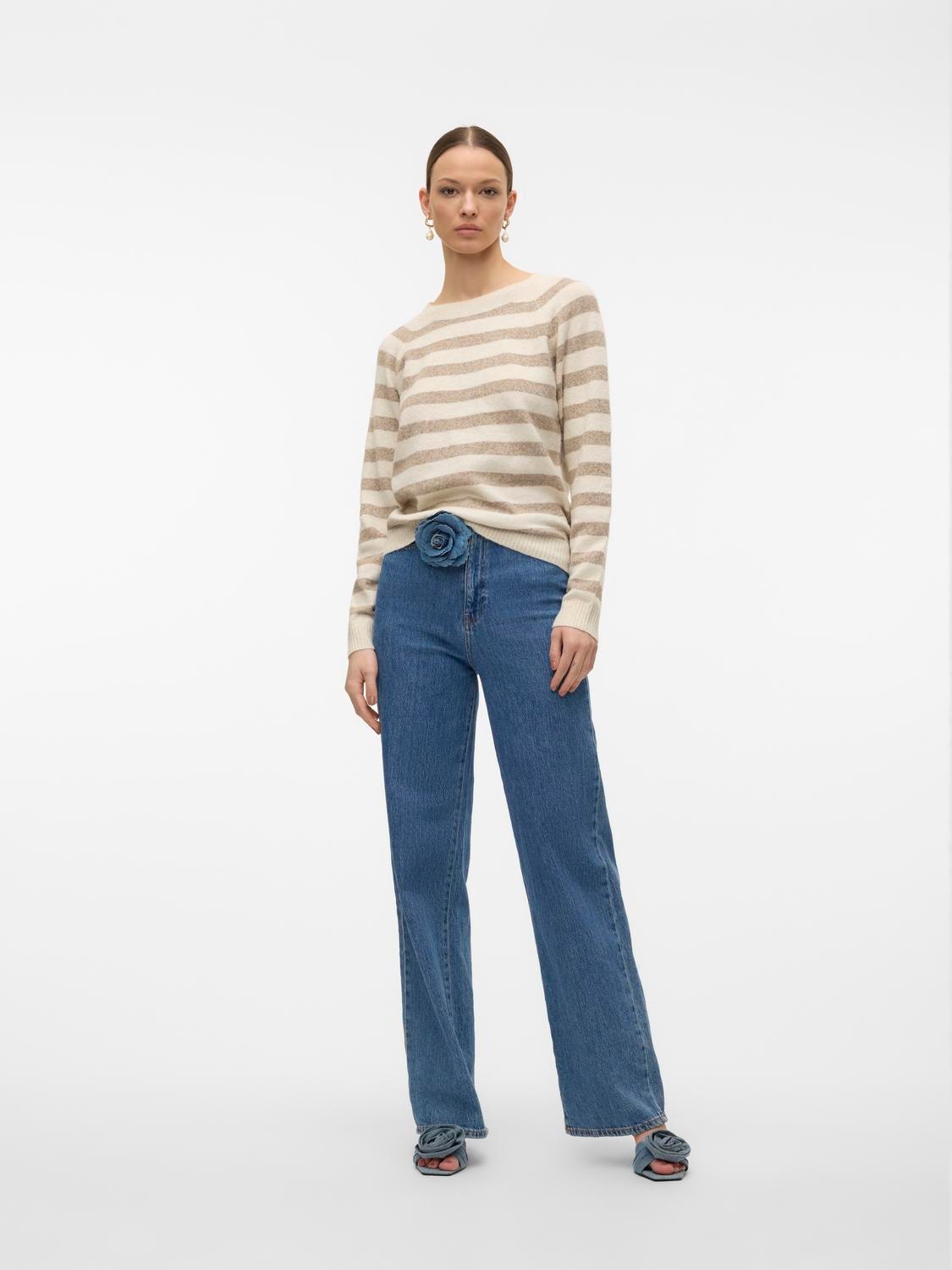 Vero Moda Rundhalspullover »VMDOFFY LS O-NECK BLOUSE GA NOOS«
