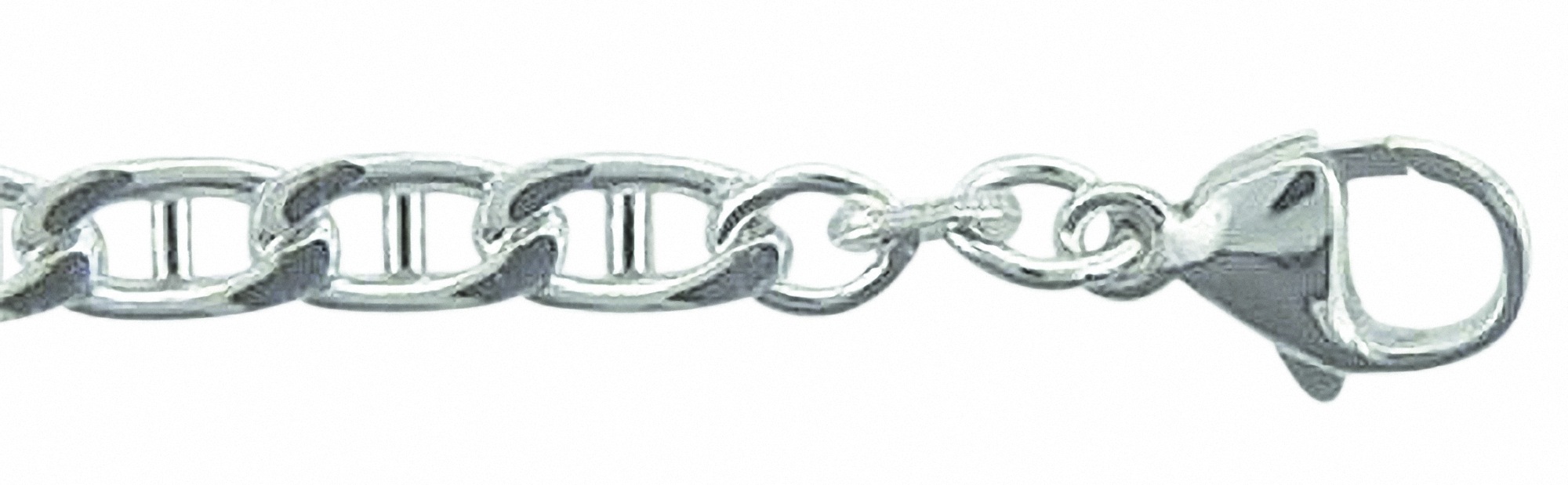 Silberarmband ADELIA´S "Damen 925 Silber Stegpanzer Armband 19 cm Ø 4,2 mm", silber, Armbänder, Damen, 19, Silber 925 (Sterlingsilber), Silberarmband, Silberschmuck für Damen