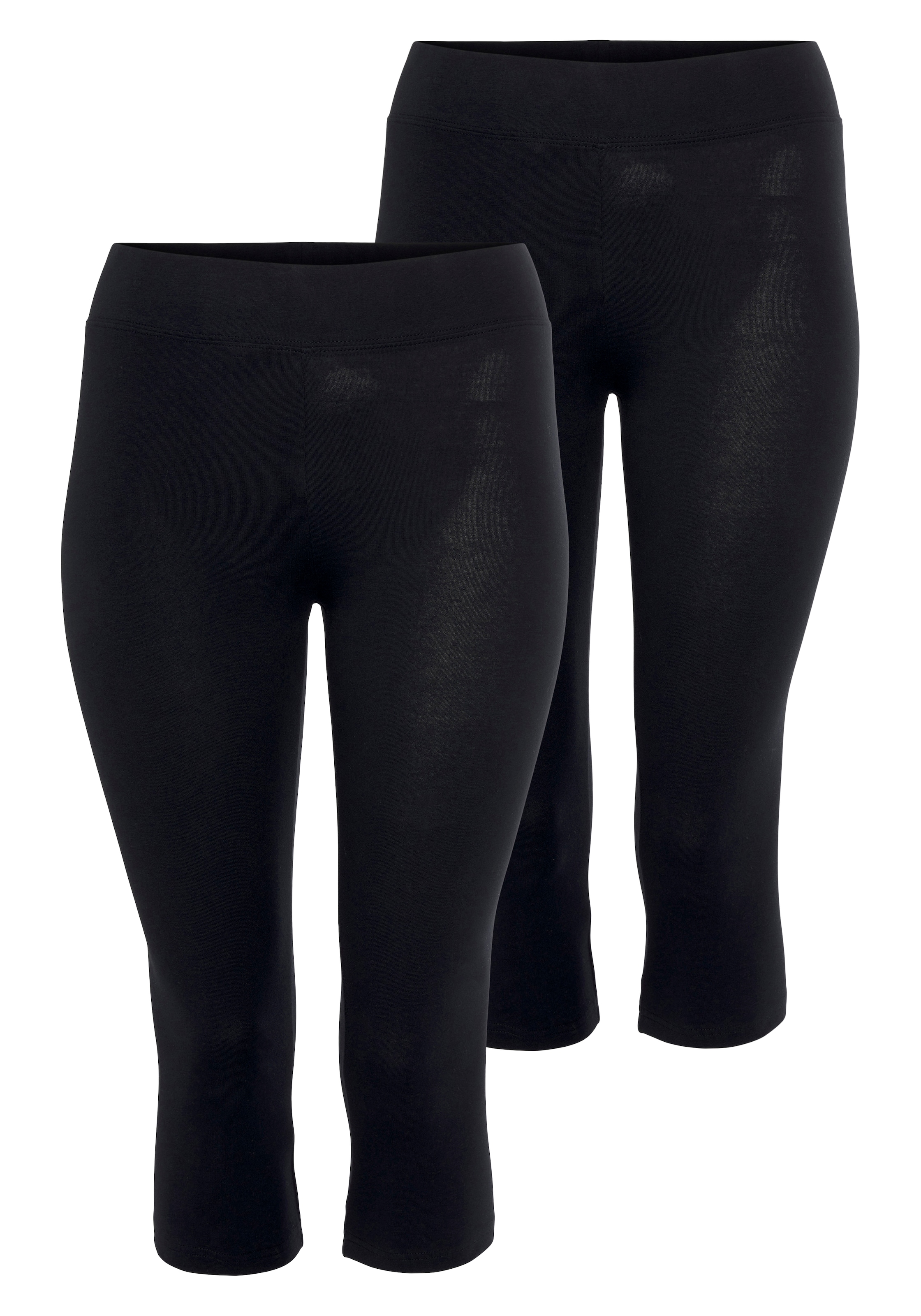 H.I.S Caprileggings, (Packung, 2 tlg., 2er-Pack), Angenehmer Baumwollmix im günstig online kaufen