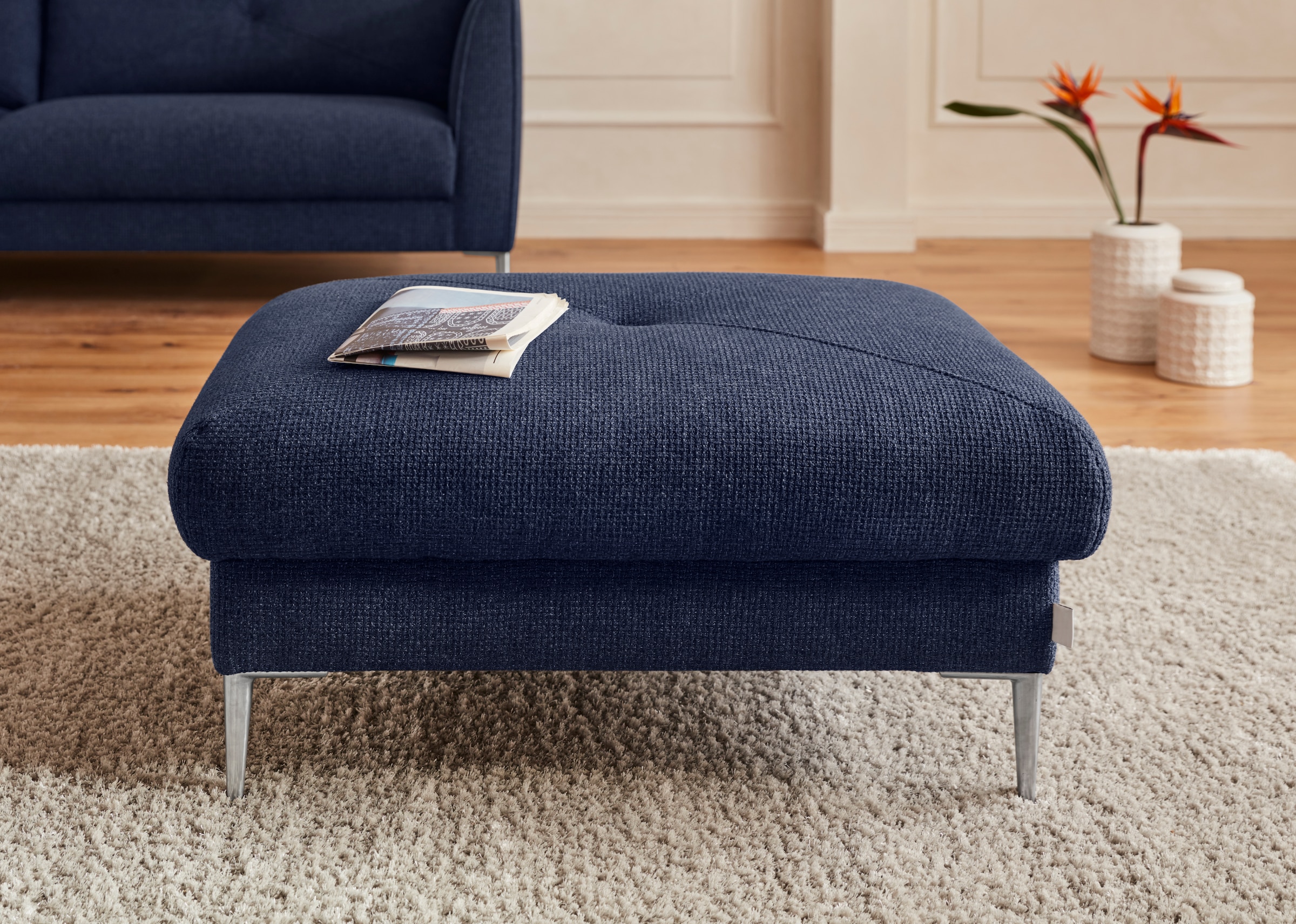 TRENDMANUFAKTUR Hocker "Chilltime, elegant und bequem durch Komfortsitzhöhe günstig online kaufen