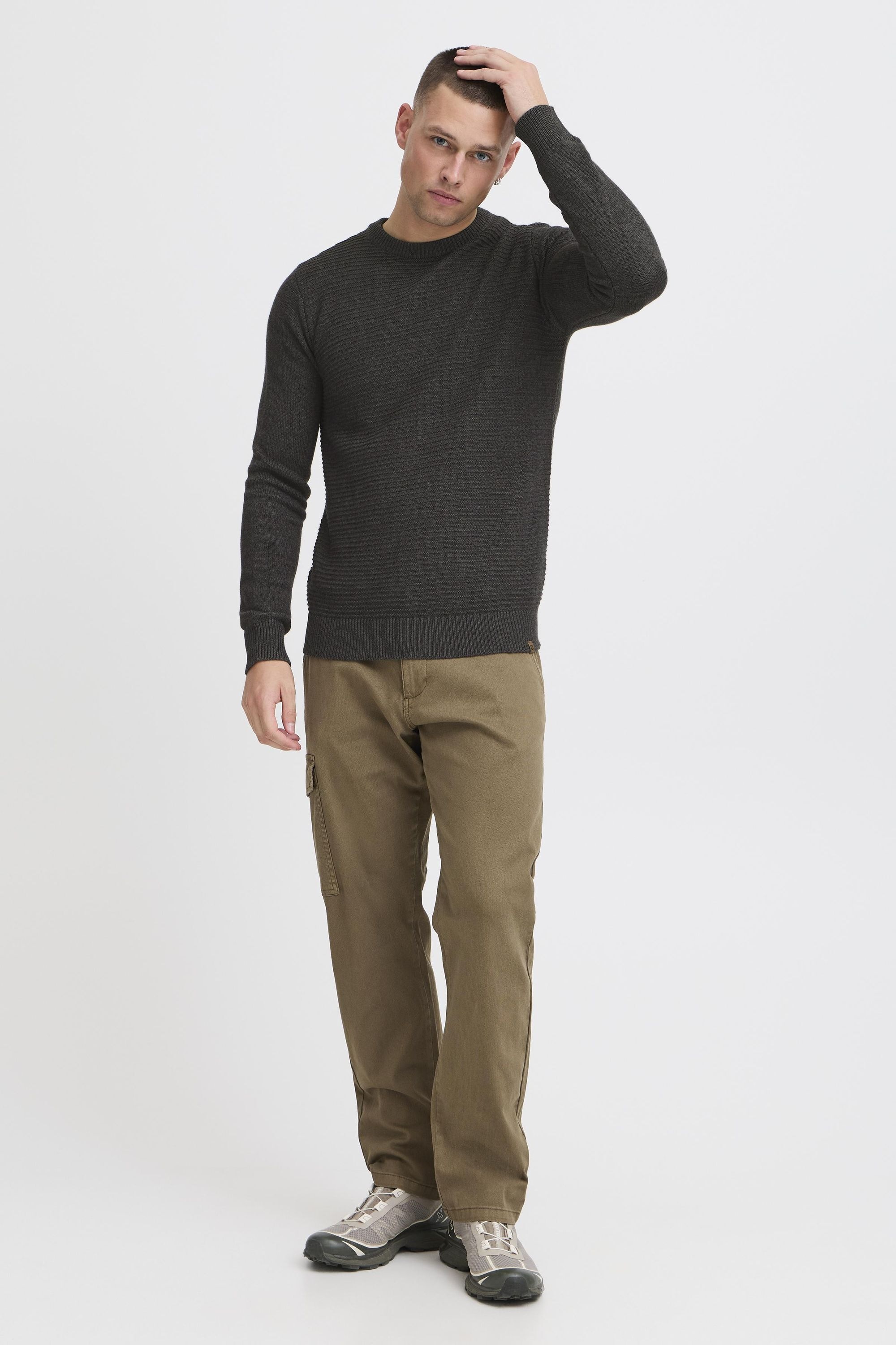 Indicode Strickfleece-Pullover "Strickpullover IDRicardo" günstig online kaufen