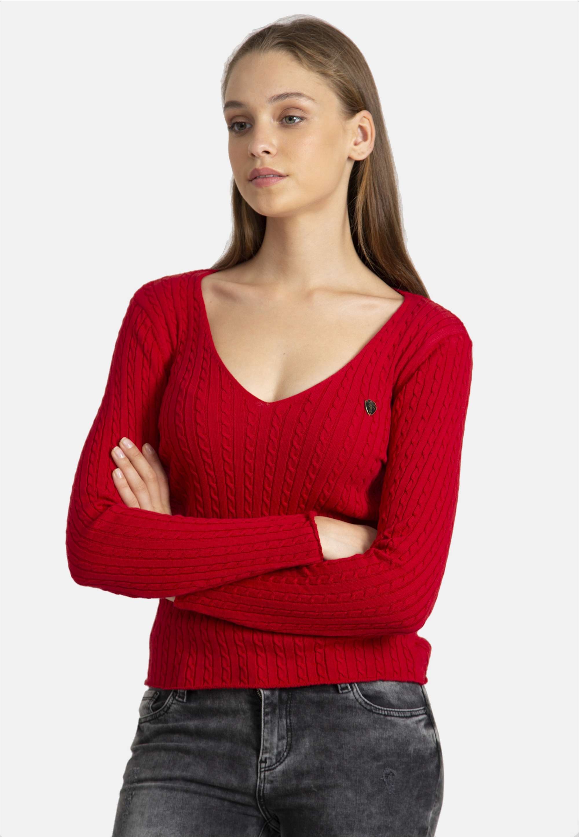 SIR RAYMOND TAILOR V-Ausschnitt-Pullover »Athena«, in klassischem Design