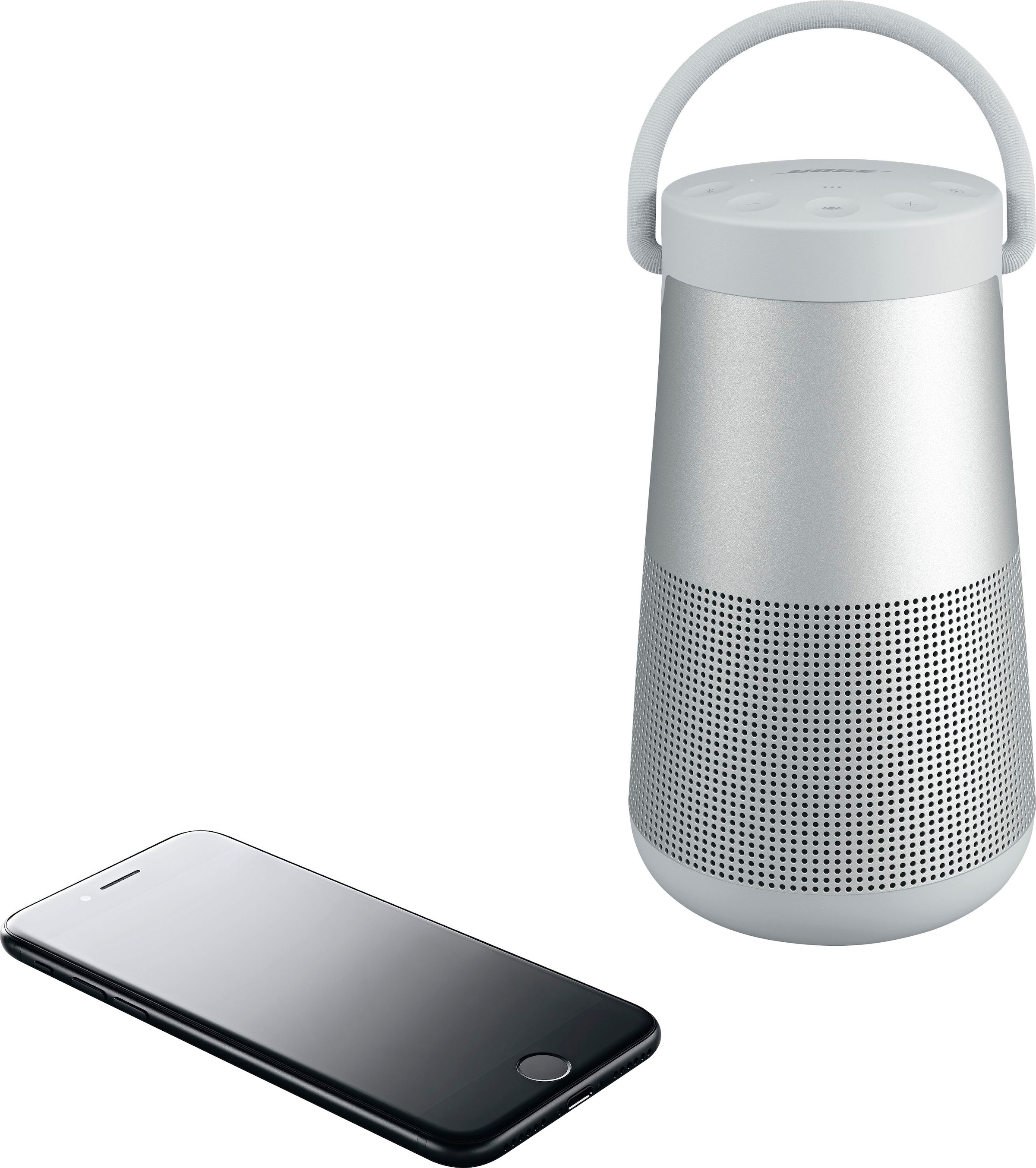 Bose Bluetooth-Lautsprecher »SoundLink Revolve+ II Stereo«, IP55 Wasserabweisend, 360°-Klang, Partymodus: Lautsprecher koppeln
