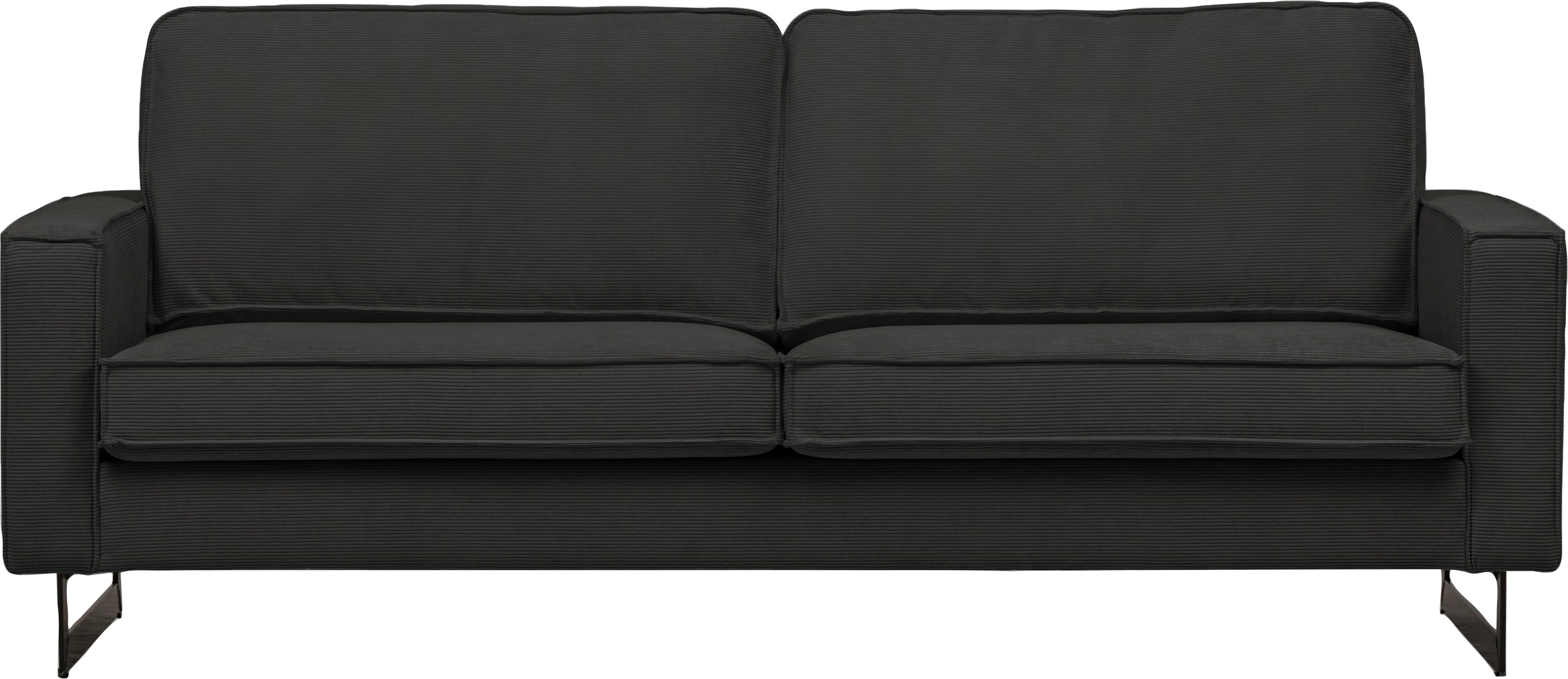 Home affaire 3-Sitzer "Pinto, 206 cm, Cord, Chenille, Lederoptik" mit Keder günstig online kaufen