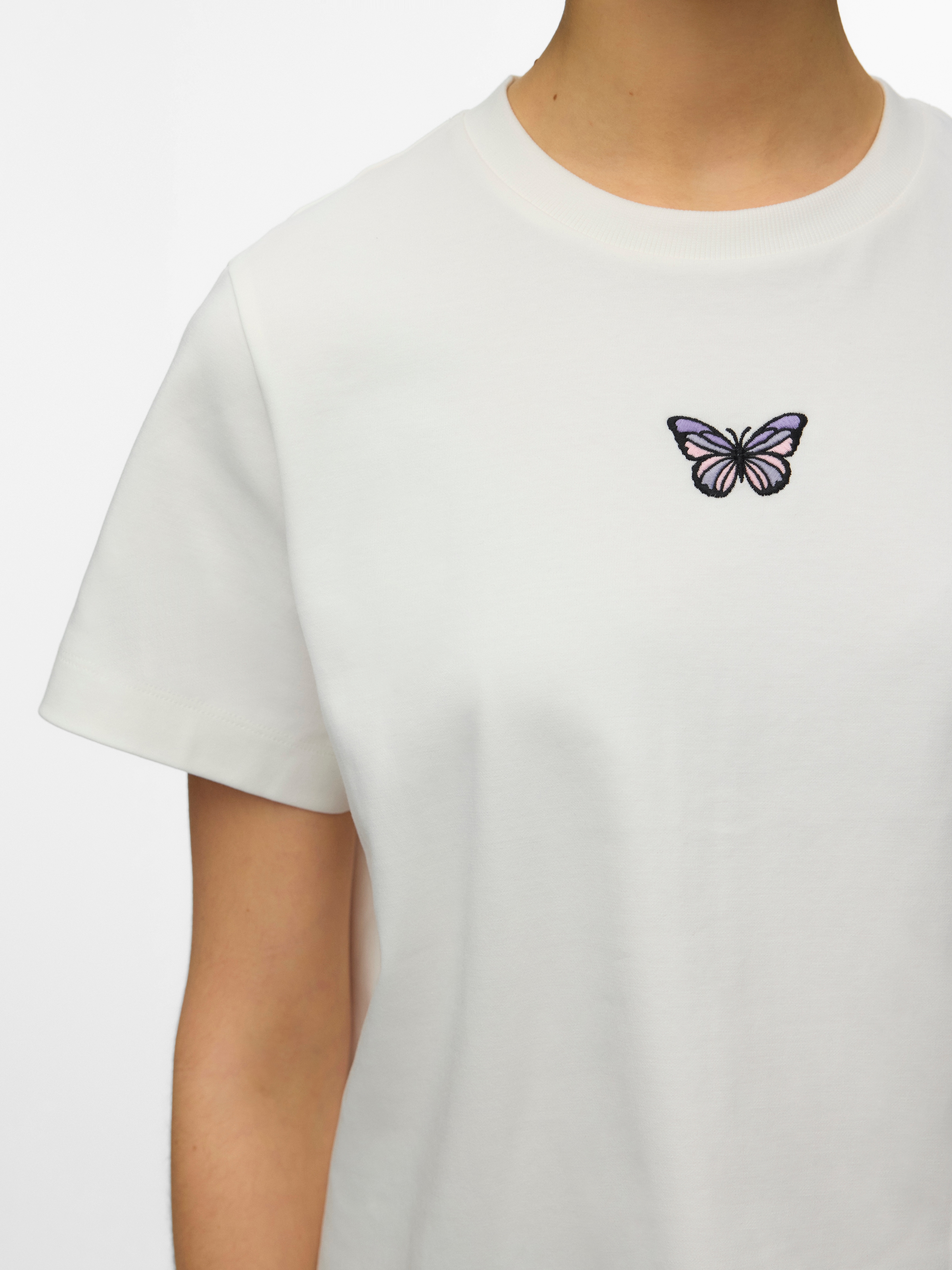 Vero Moda Kurzarmshirt »VMSARA METTE SS TOP BOX JRS GA NOOS« Baumwolle, regular fit