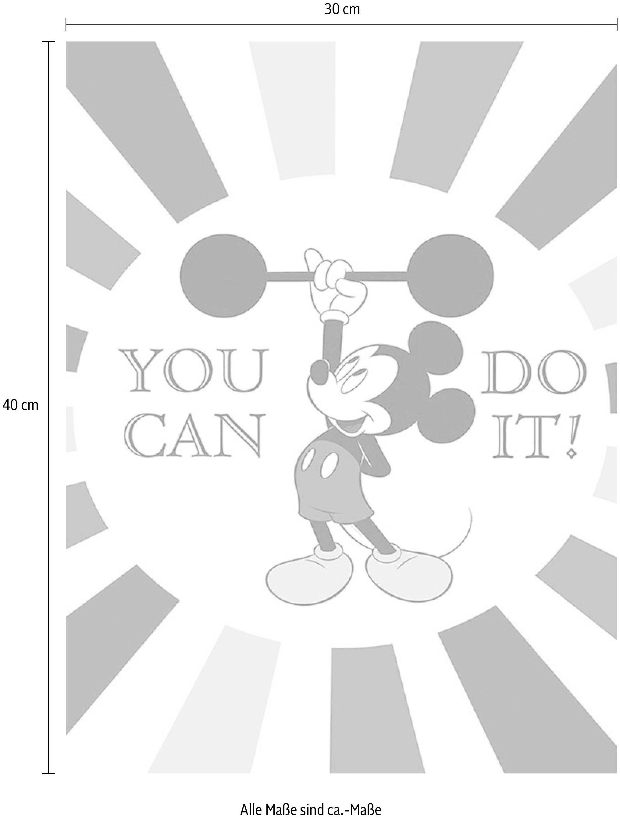 Komar Bild »Mickey Mouse Do it« Disney 1 Stk. tlg. Wandbild zur Dekoration im Kinderzimmer - ohne Rahmen