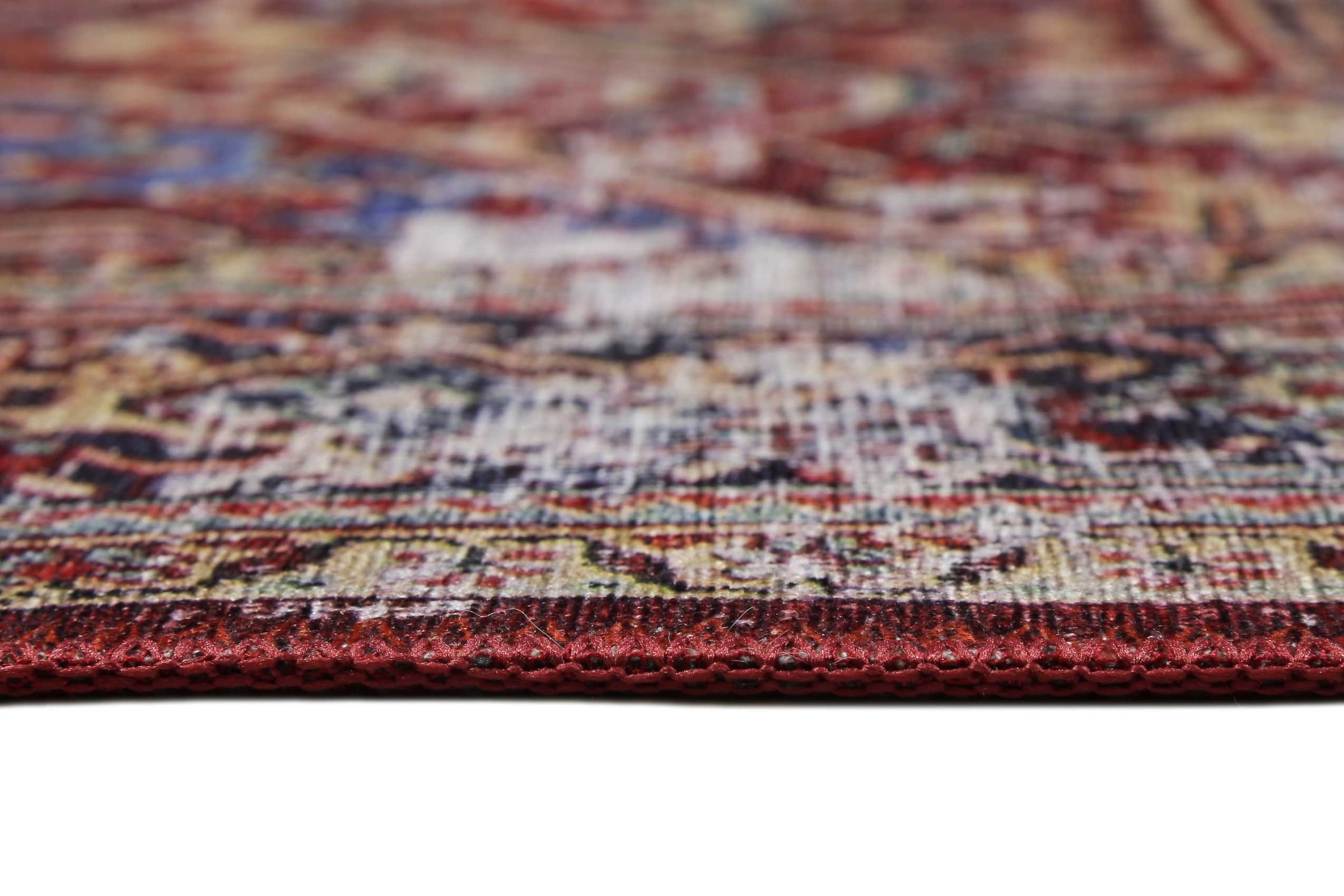 Homie Living Teppich »Como«, rechteckig, 6 mm Höhe, Kurzflor, Vintage, Orient, gewebt, Wohnzimmer, Schlafzimmer, waschbar