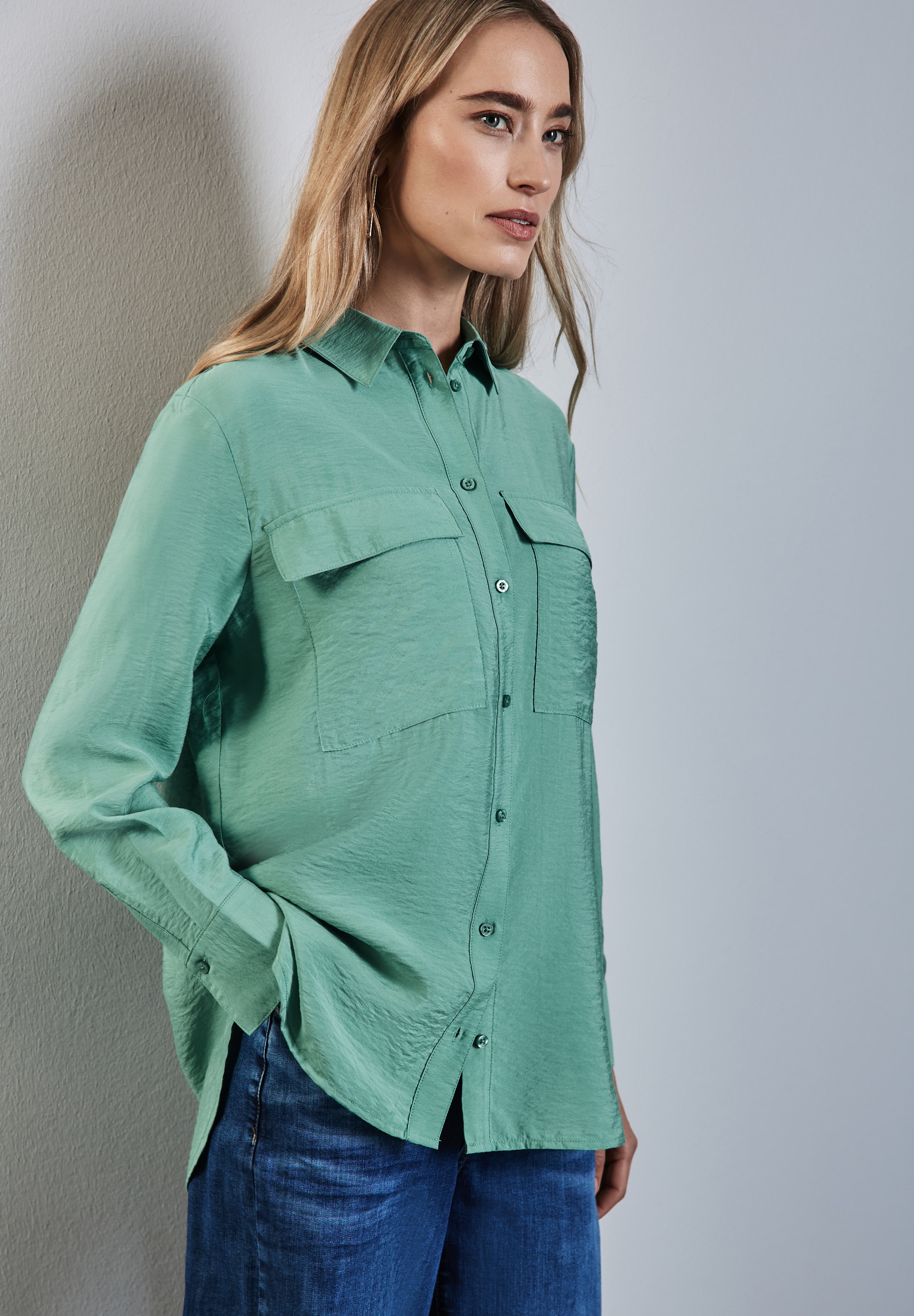 STREET ONE Hemdbluse mit Brusttaschen