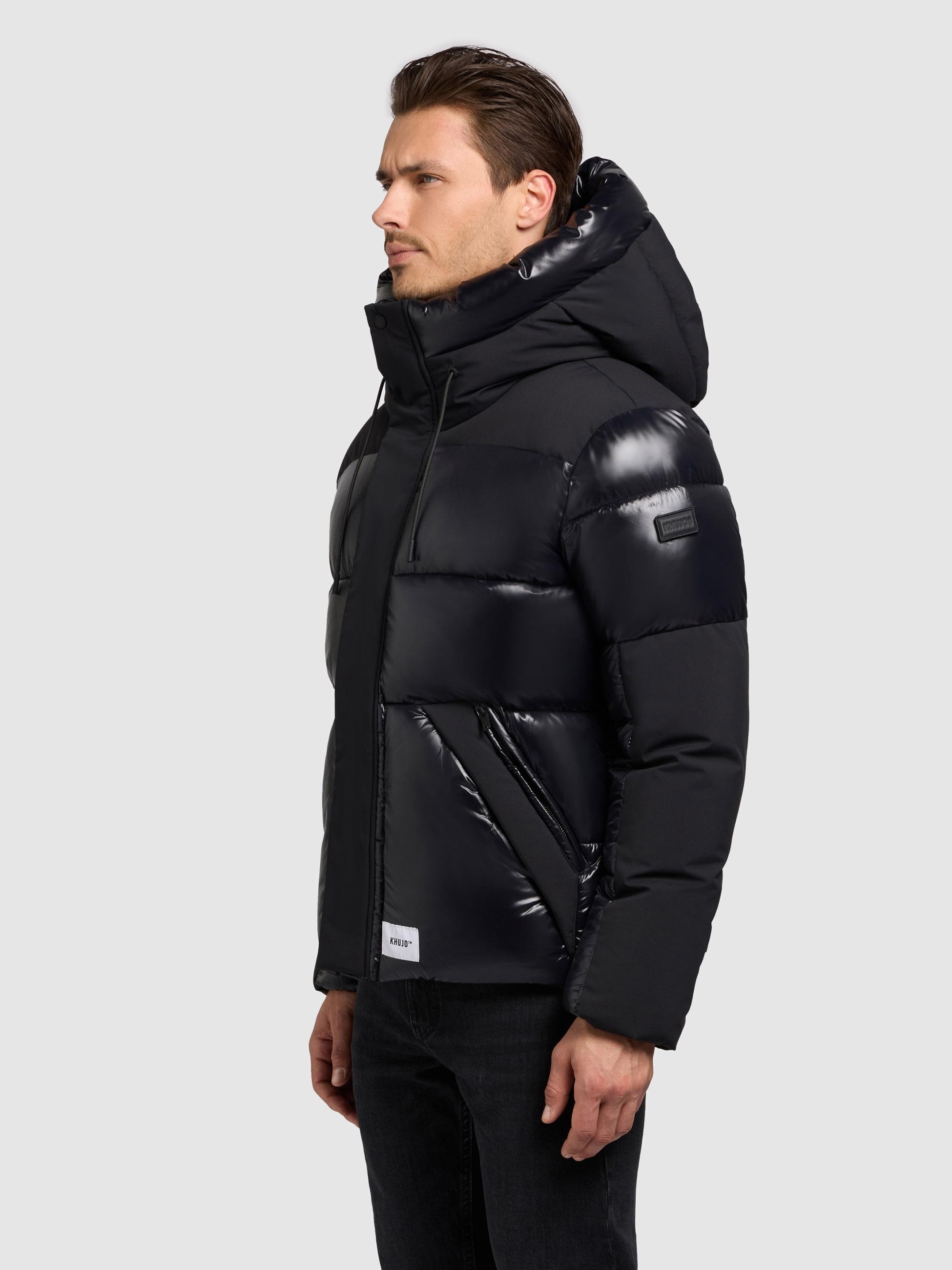 khujo Steppjacke "Alst" mit Kapuze Schimmernde Herren Jacke mit innenliegen günstig online kaufen