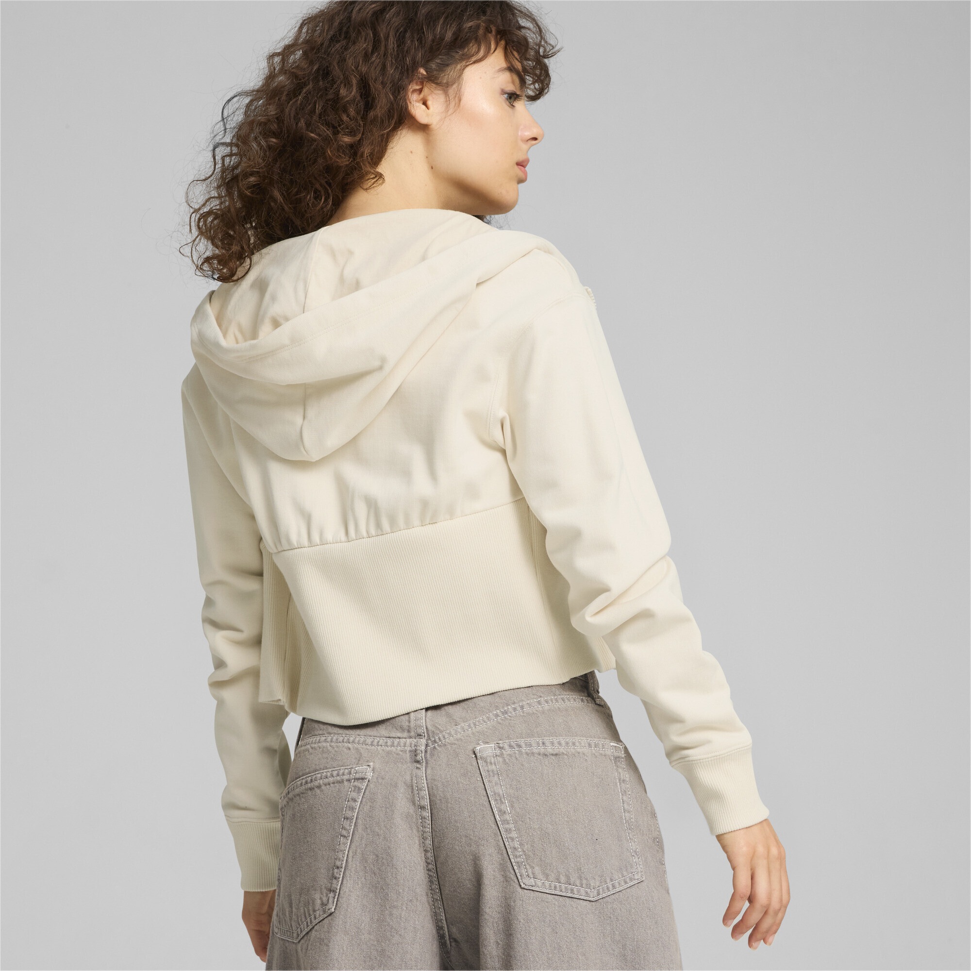 PUMA Sweatjacke »Classics Cropped Hoodie Damen«