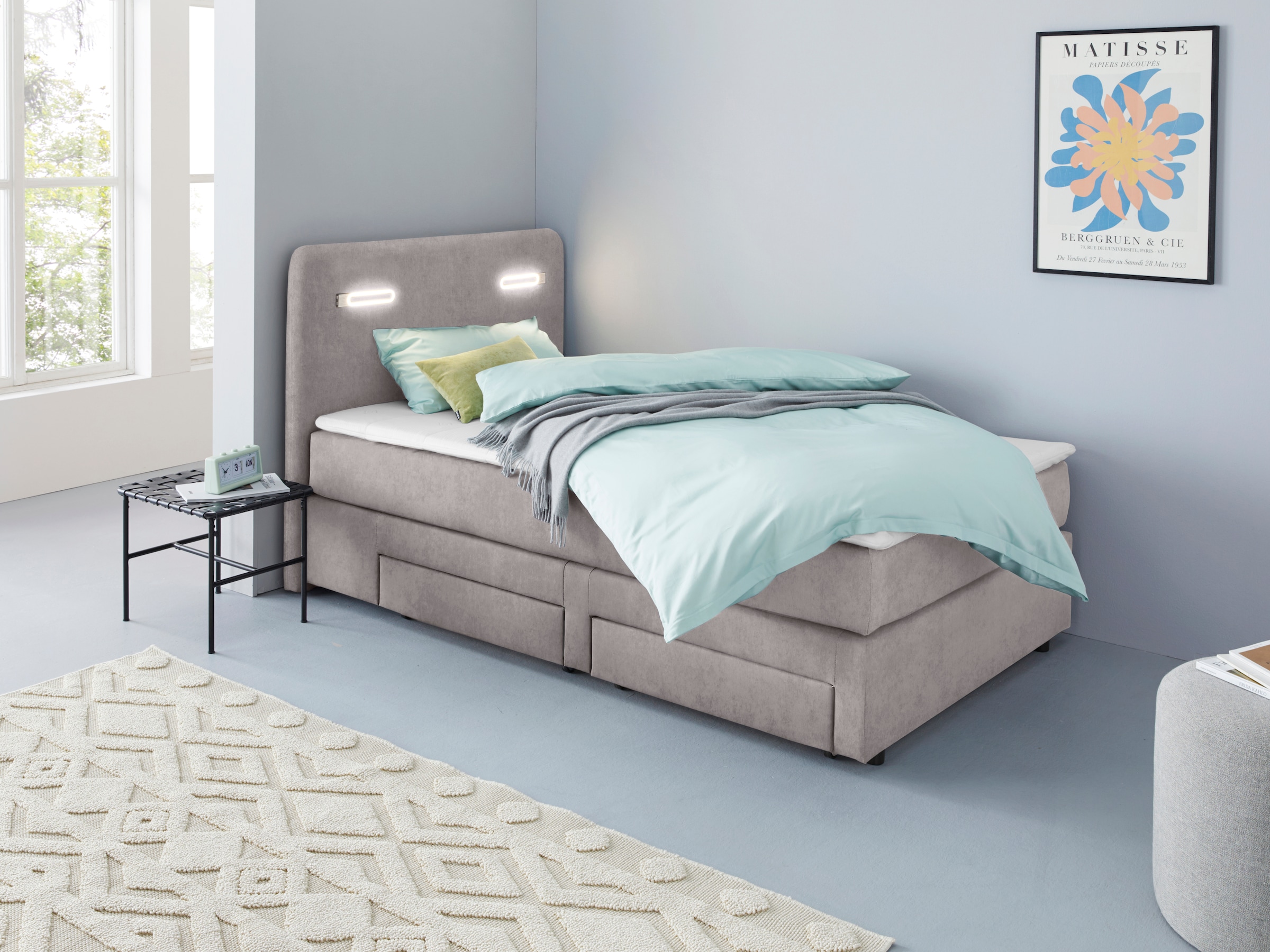 Home affaire "Luan" Schubkästen, LED-Beleuchtung und Topper, in Breite 120 günstig online kaufen