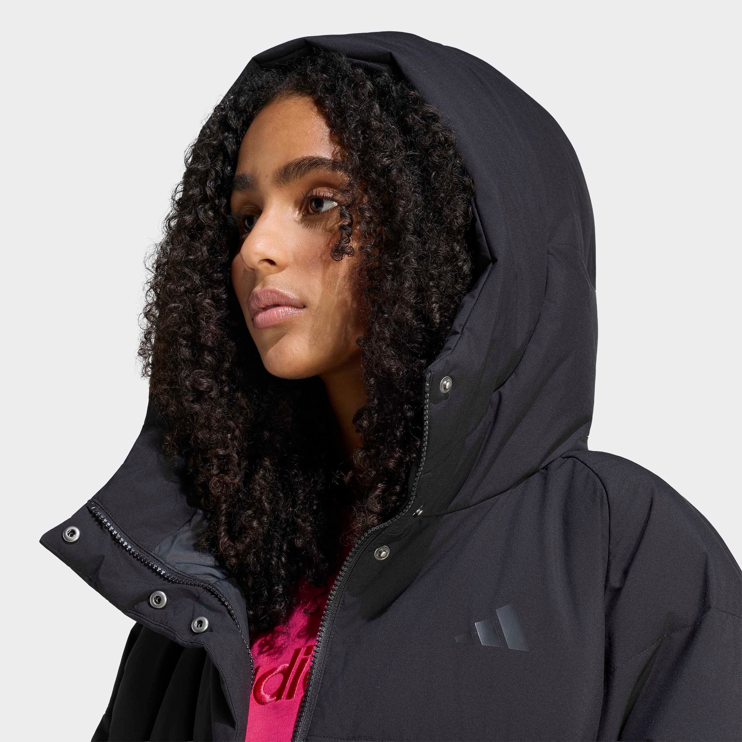 adidas Sportswear Outdoorjacke »HELIONIC PUFFER, KAPUZE«
