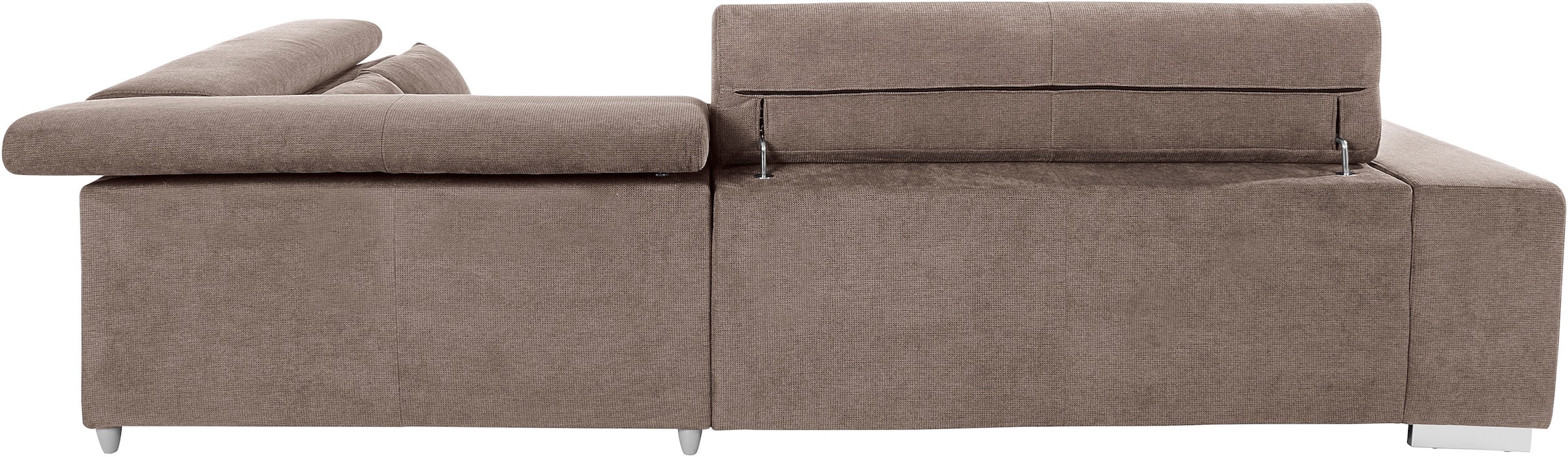 COTTA Ecksofa »Orion L-Form«, mit Kopfteilverstellung & 3 Nierenkissen
