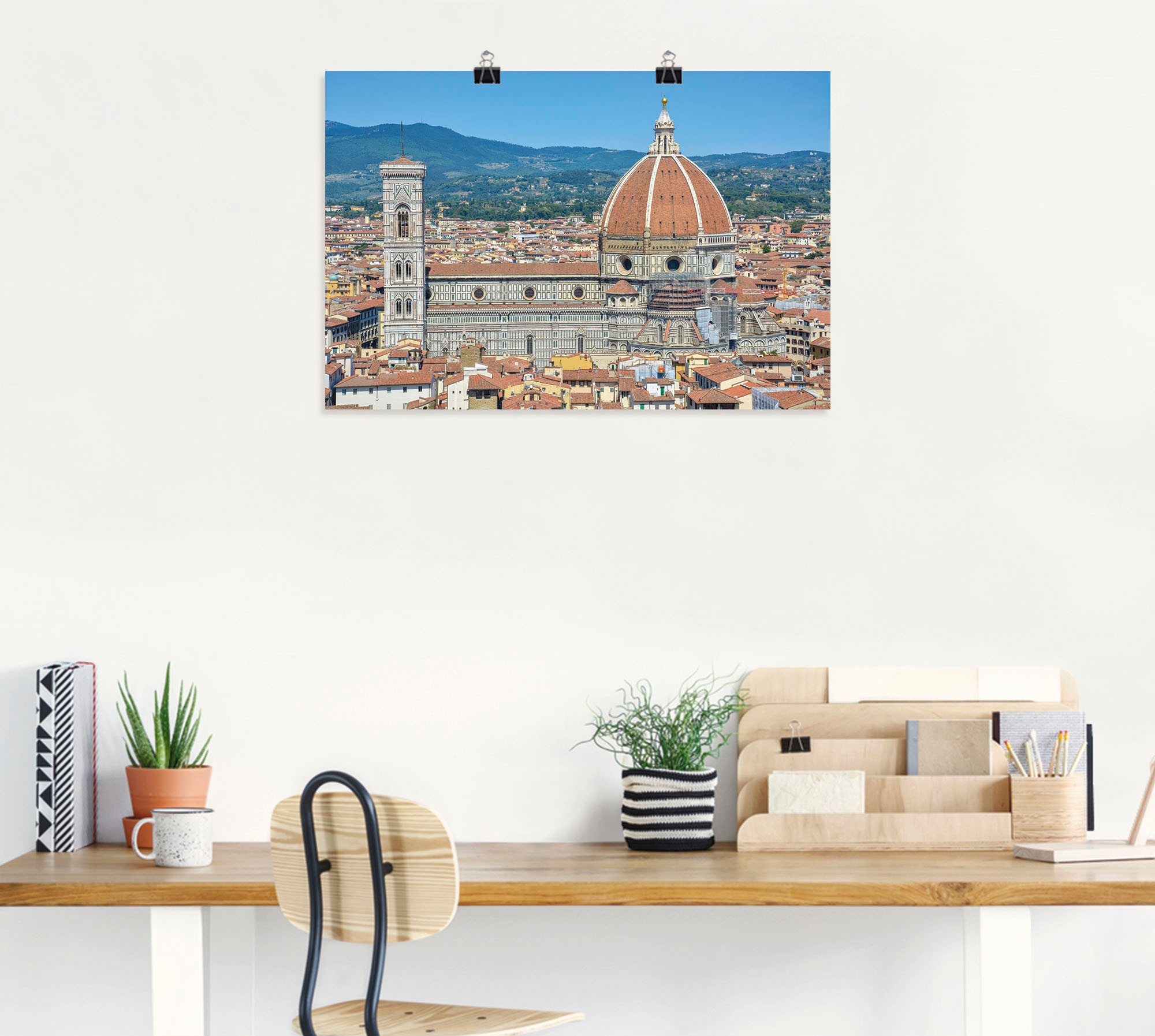 Artland Wandbild »Kathedrale in bestellen in | oder versch. BAUR Leinwandbild, Größen Florenz, als Poster Florenz«, Wandaufkleber Alubild, St.), (1