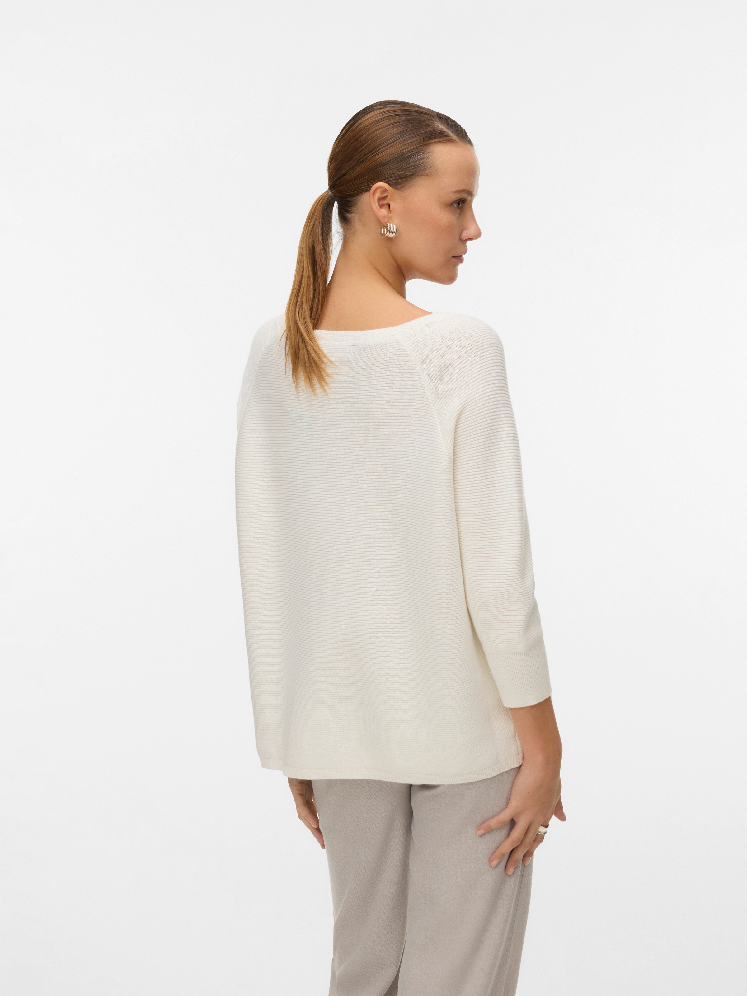 Vero Moda Strickpullover "VMNEW NORA 3/4 BOATNECK PULLOVER NOOS" günstig online kaufen