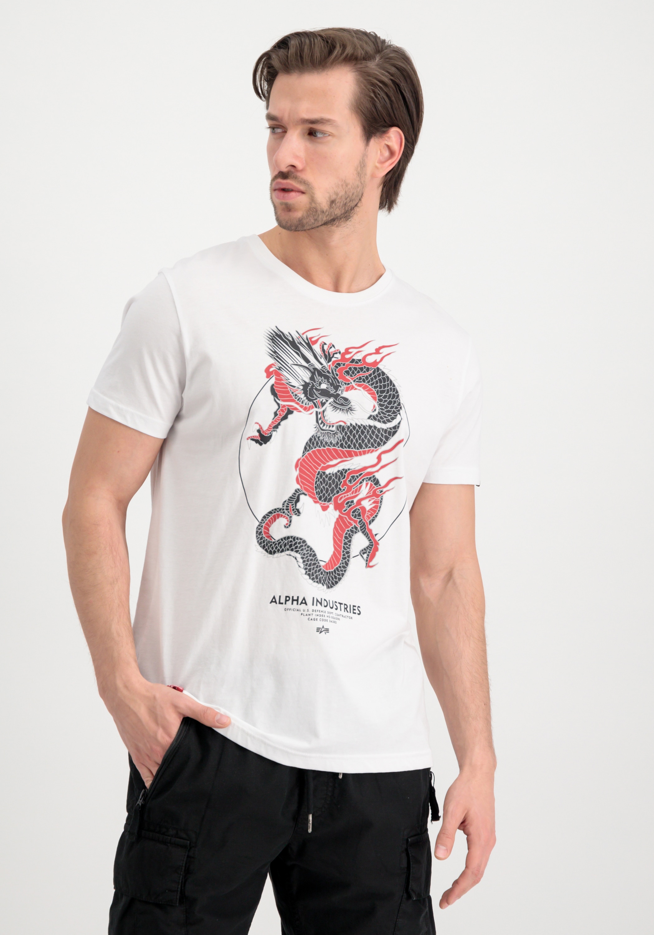 ▷ Men Industries BAUR Dragon Industries T-Shirt Heritage bestellen Alpha T« - | »Alpha T-Shirts