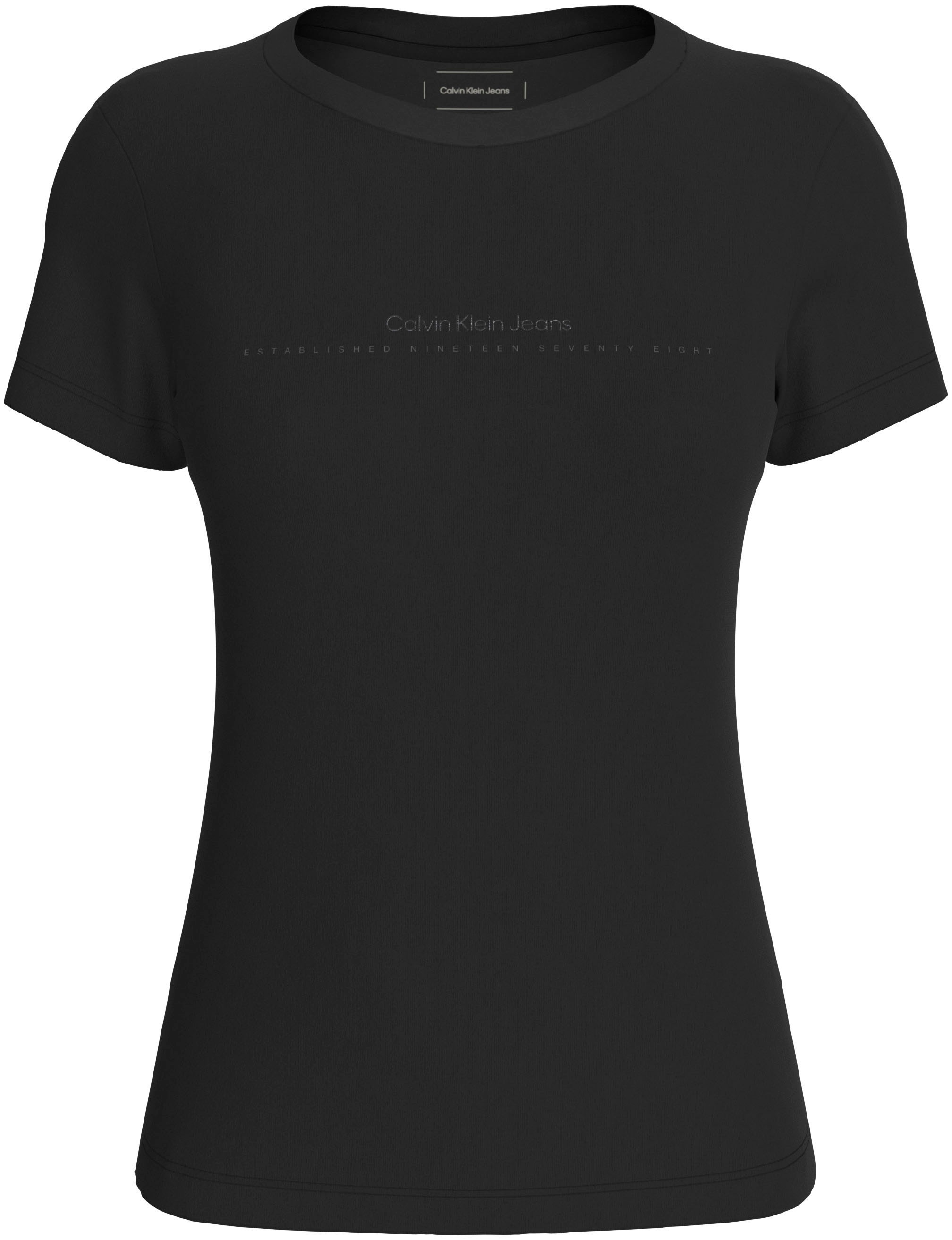 Calvin Klein Jeans Rundhalsshirt »INSTITUTIONAL GRAPHIC SLIM TEE«, mit Logodruck