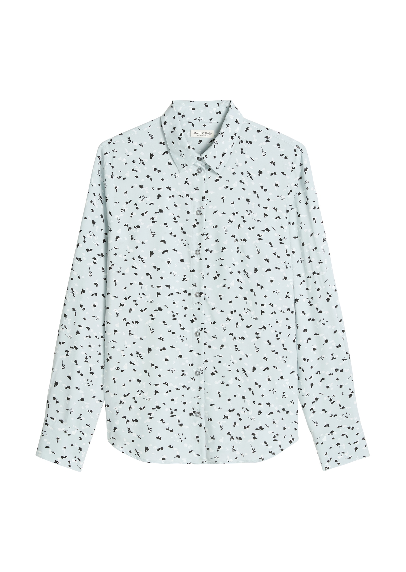 Marc O'Polo Druckbluse, Kentkragen, Regular Fit