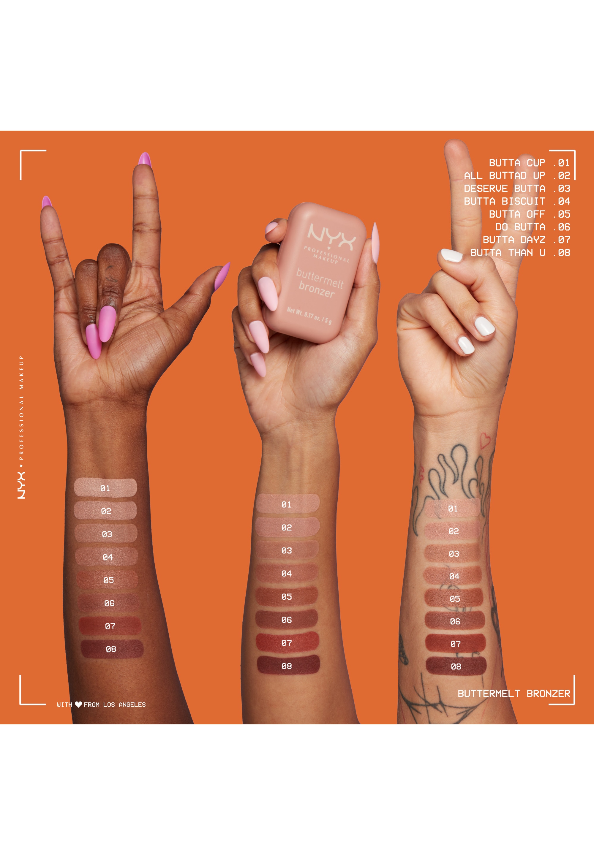 NYX PROFESSIONAL MAKEUP Bronzer »BUTTERMELT BRONZE BRONZER« für einen natürlichen Glow, der den ganzen Tag lang hält