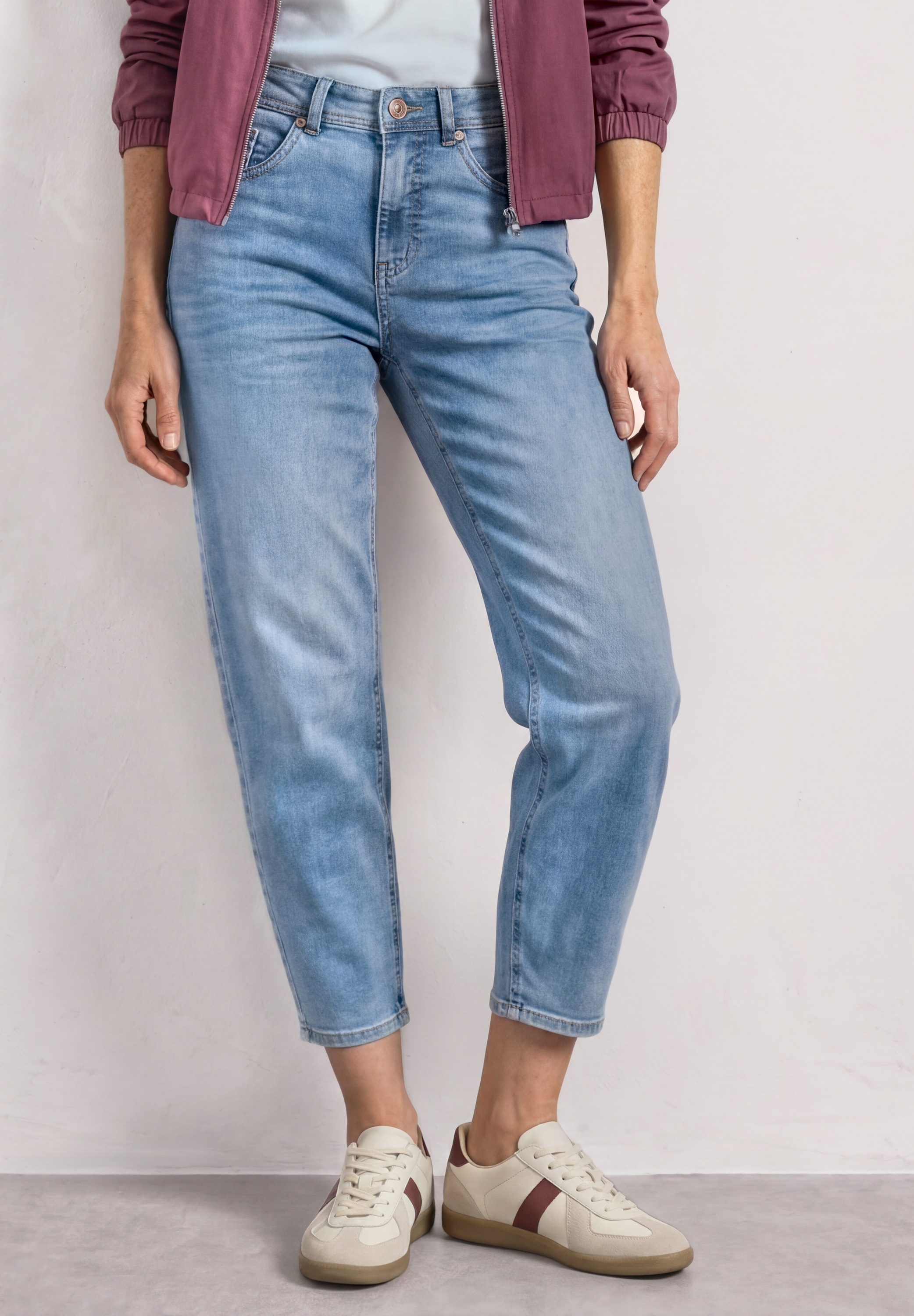 STREET ONE Loose-fit-Jeans "Style Karlie" Barrel Legs / mit Viskose und Stretch