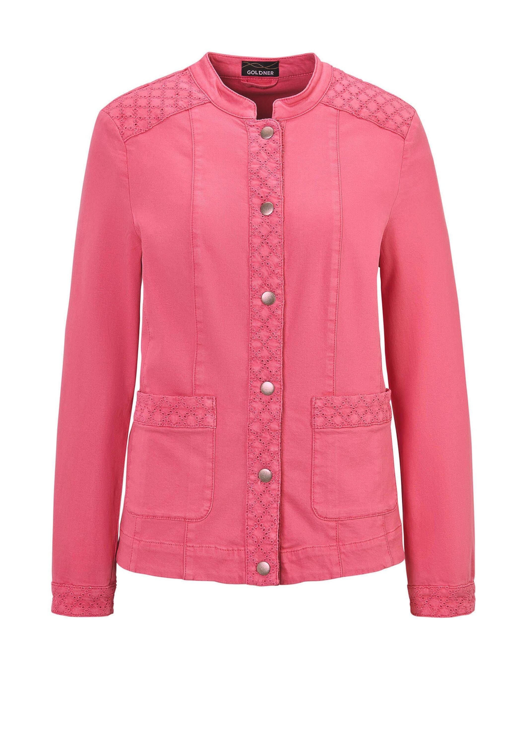 GOLDNER "Jeansjacke" Besätze aus Lochspitze