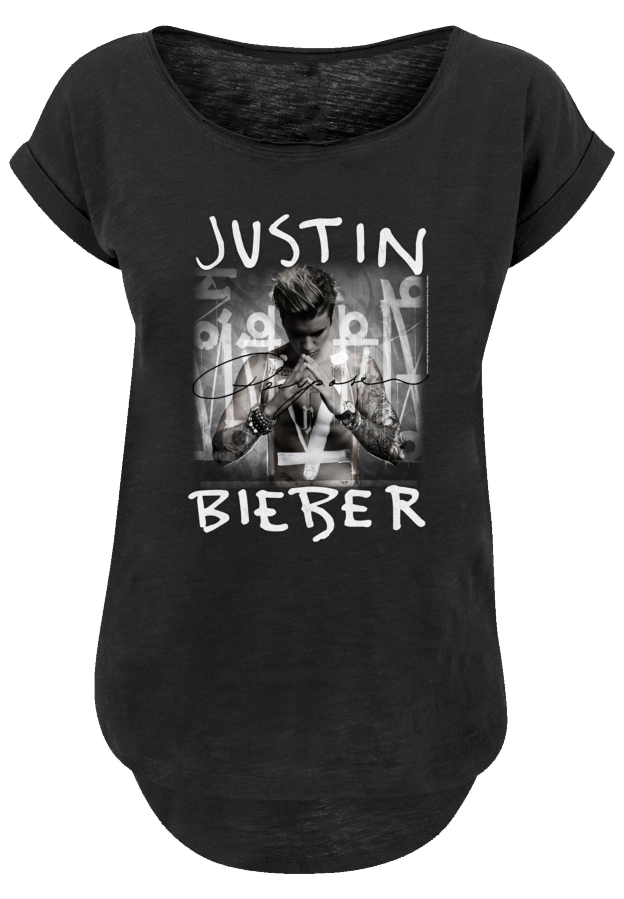 F4NT4STIC T-Shirt »Justin Bieber Purpose Album Cover«, Premium Qualität, Musik, By Rock Off