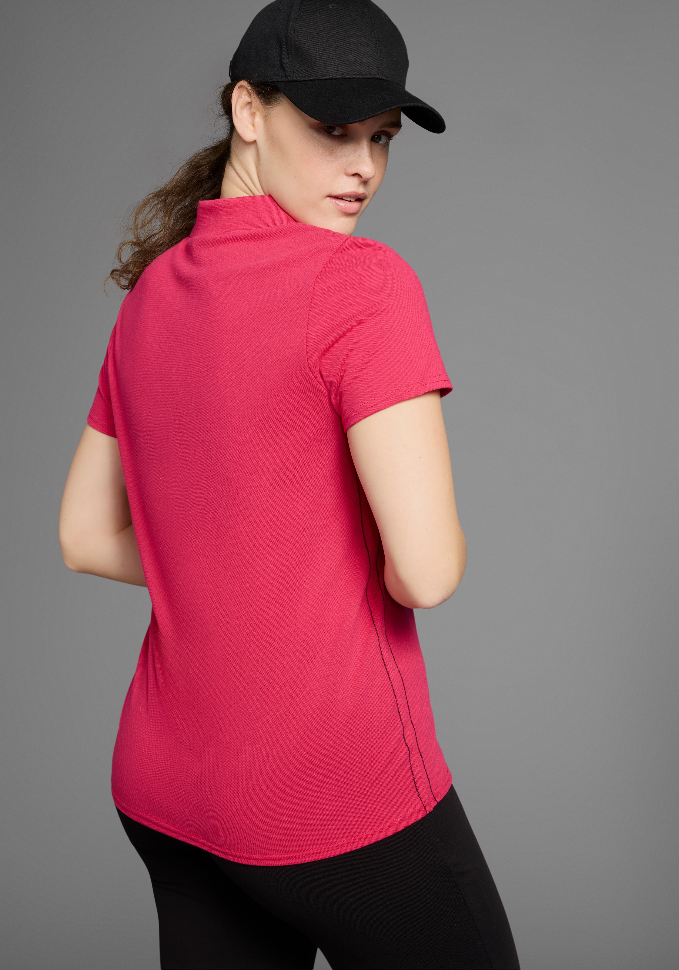 KangaROOS Poloshirt Kurzarm, unifarben, Polokragen, aus Baumwolle, große Gr günstig online kaufen