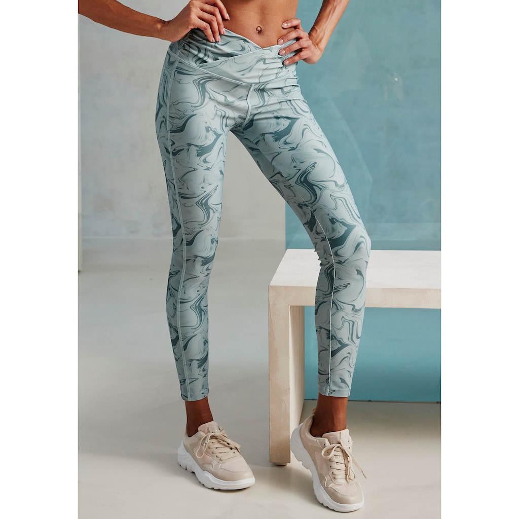 LASCANA ACTIVE Funktionsleggings »-Sportleggings«, im Allover-Druck