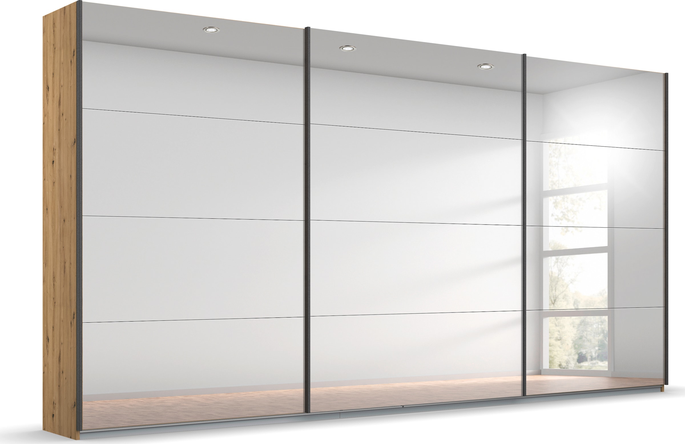 OTTO home Kleiderschrank "Mehrzweckschrank Aktenschrank Möbel Mietswohnung Schlafzimmer ORACLE" Breiten 203/271/315/360 cm Höhen 210/229 cm, inkl. Schubladen-Einsatz und extra Einlegeböden MADE IN GERMANY