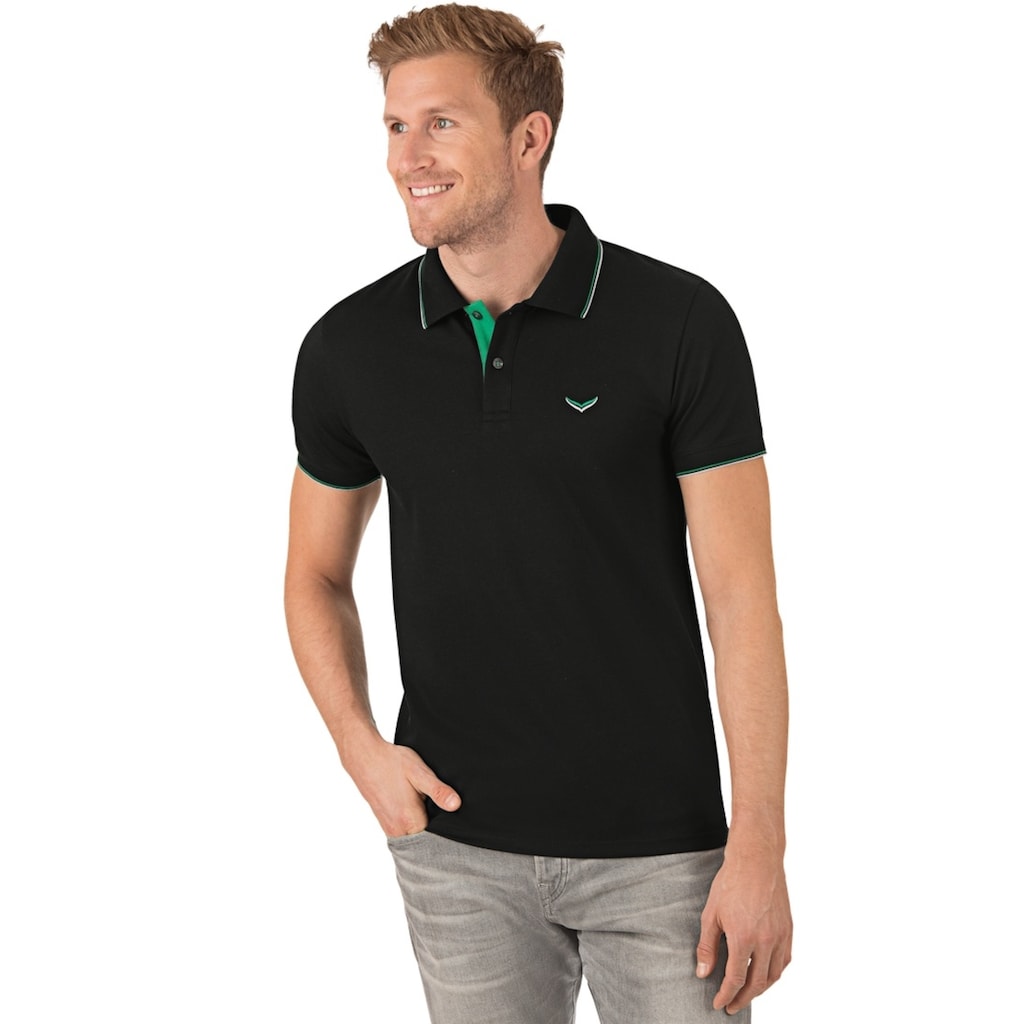 Trigema Poloshirt »TRIGEMA Slim Fit Polohemd«, (1 tlg.)