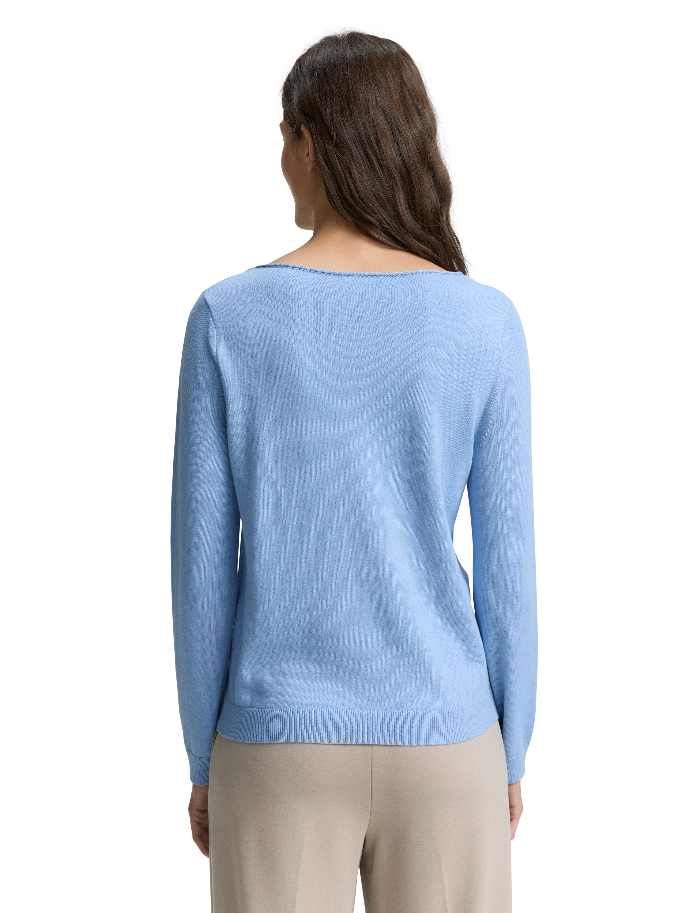 TOM TAILOR Strickpullover, mit U-Boot Ausschnitt