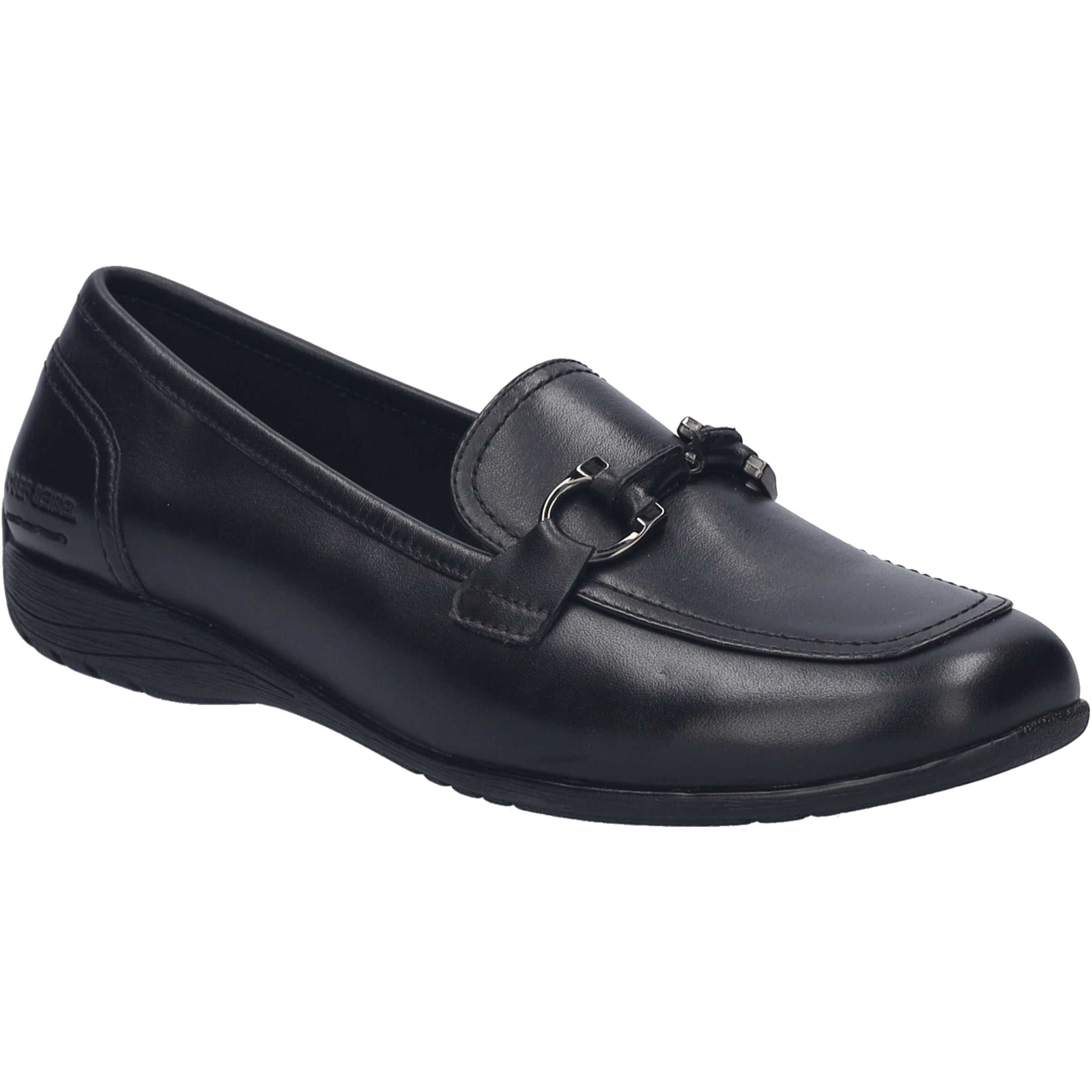 Ballerina JOSEF SEIBEL "Fenja 34, black-black", Damen, Gr. 41, schwarz (schwarz, schwarz), Obermaterial: 100% Rindsleder Leather cow., Schuhe Ballerina