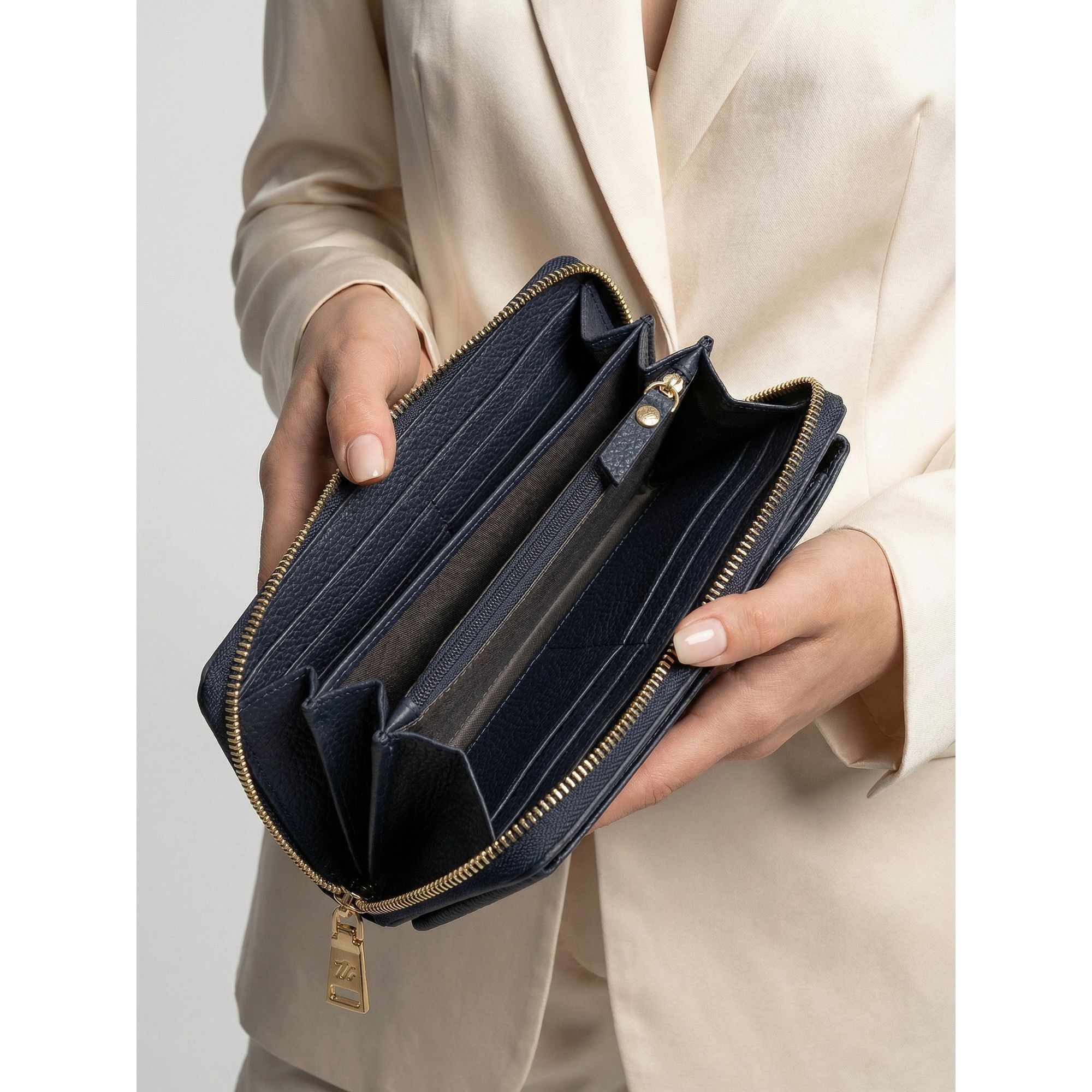 Lazarotti Smartphone-Hülle »Bologna Leather Zip-Around Geldbörse Handytasche Leder 19 cm«