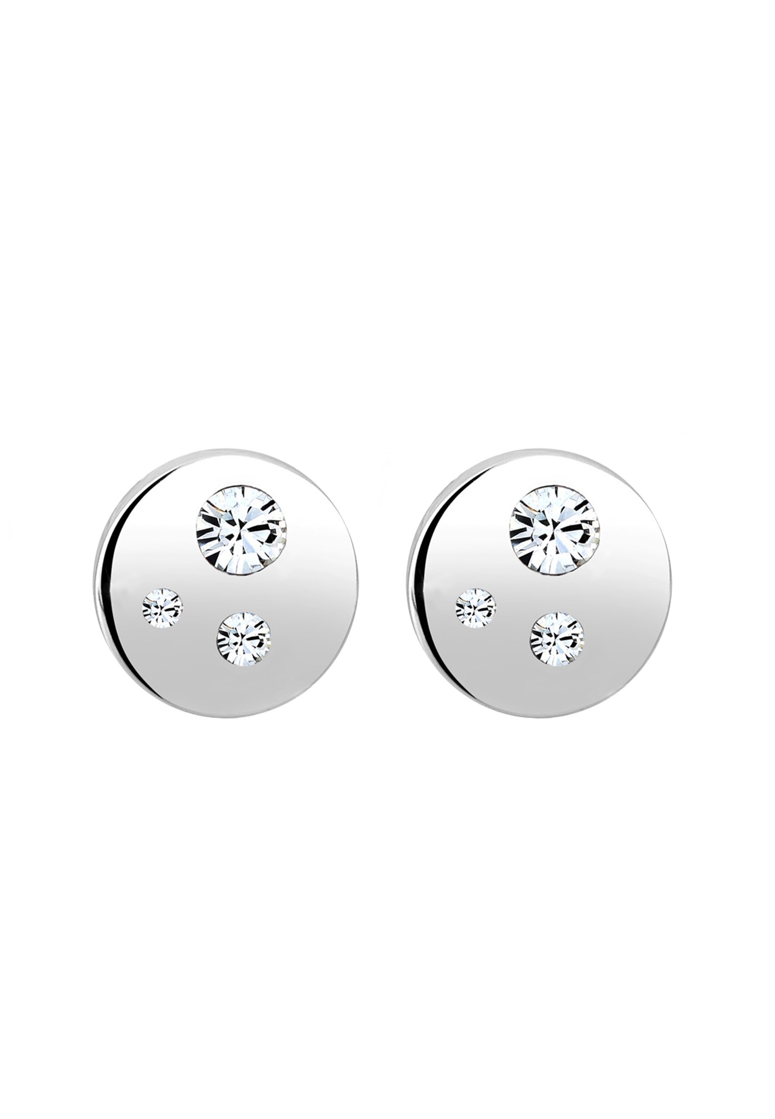 Elli Paar Ohrstecker »Basic Geo Trend Kristalle 925 Silber«