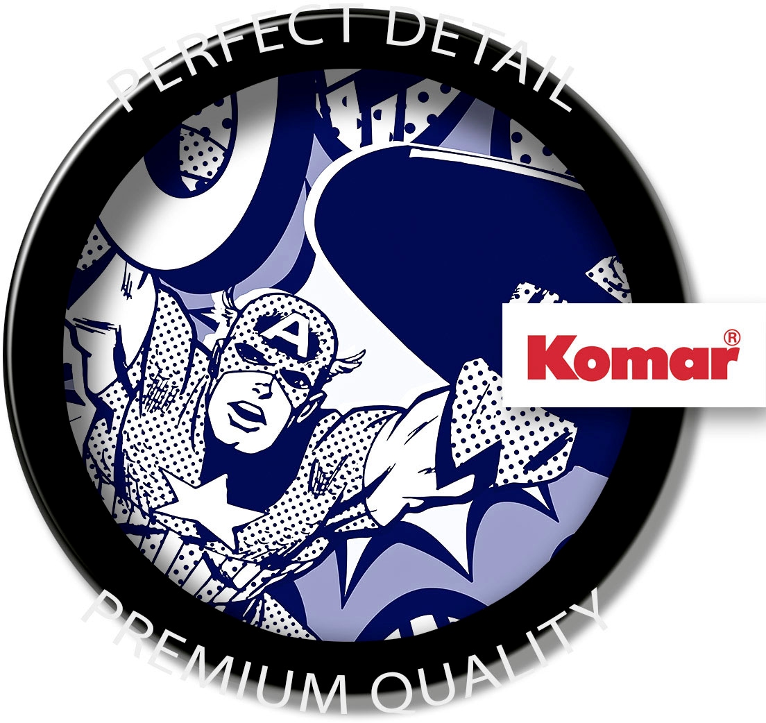 Komar Wandtattoo »Captian America rund und 125x125 x (Breite St.), BAUR selbstklebend (1 | cm Pow«, Höhe)